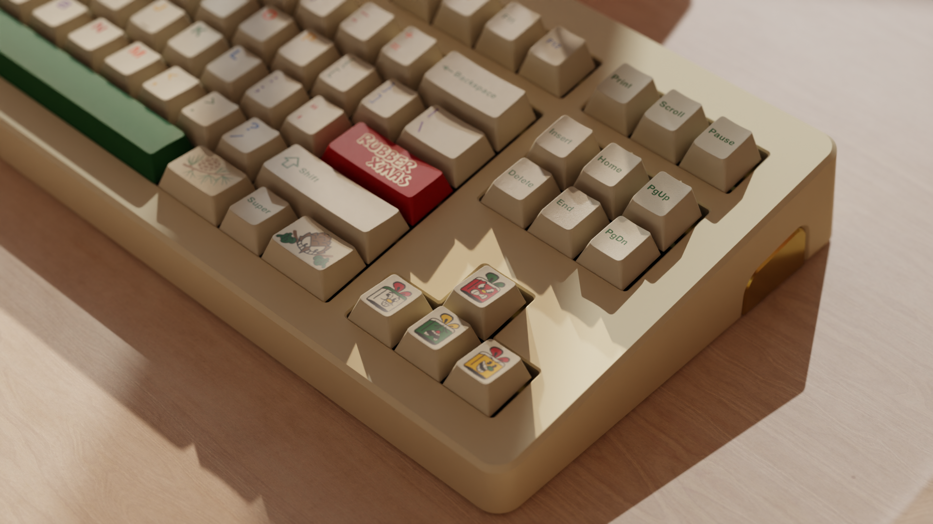 [IN STOCK]Keycaps-MW RUBBER XMAS