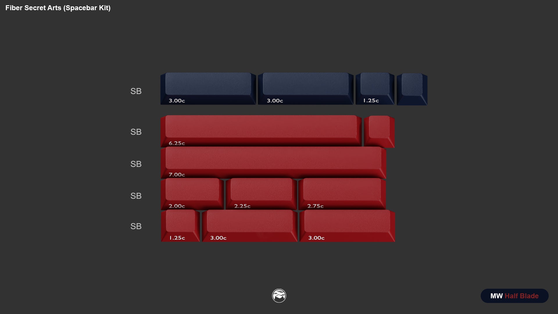 【IN STOCK】Keycaps-MW Half Blade