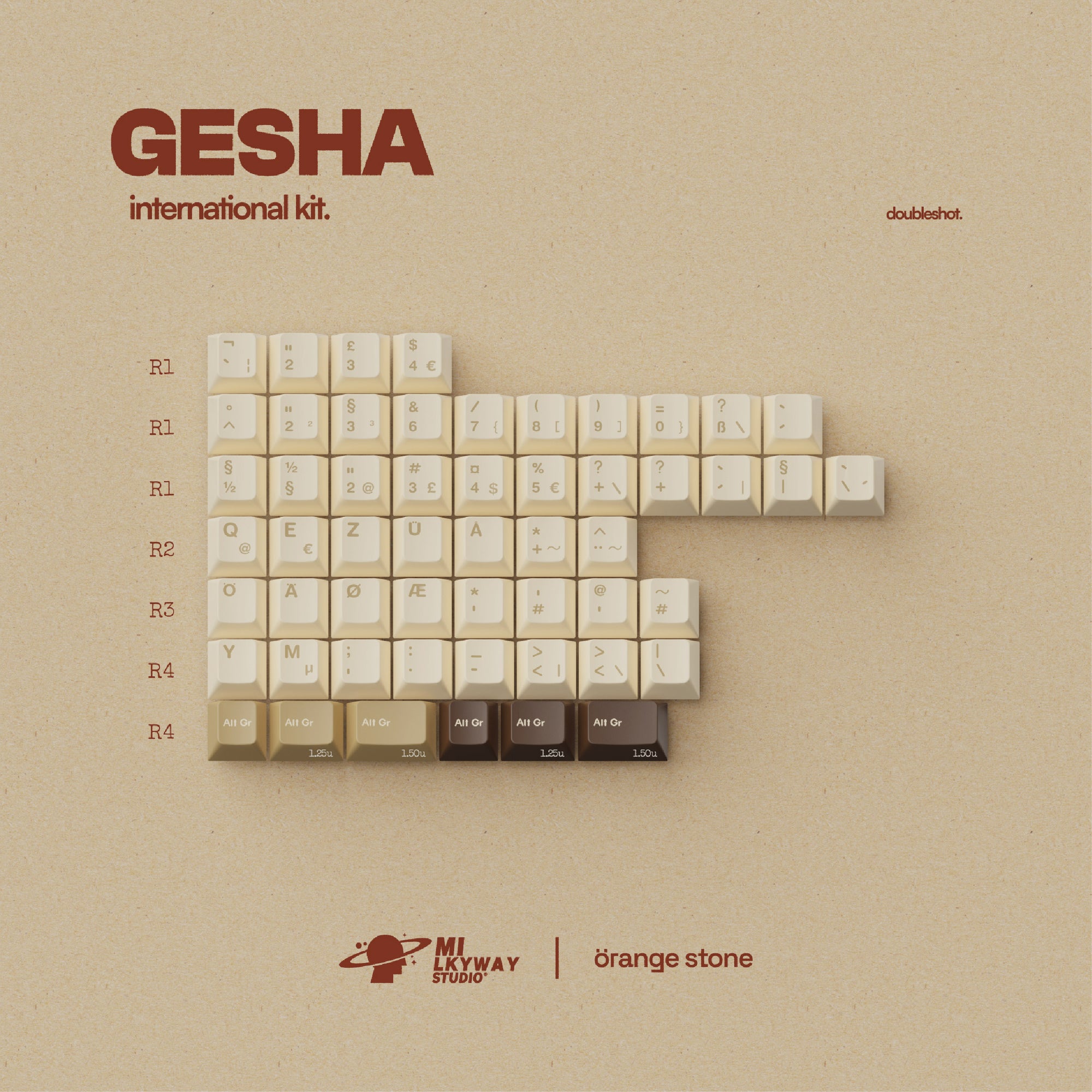 【IN STOCK】Keycaps-MW Gesha
