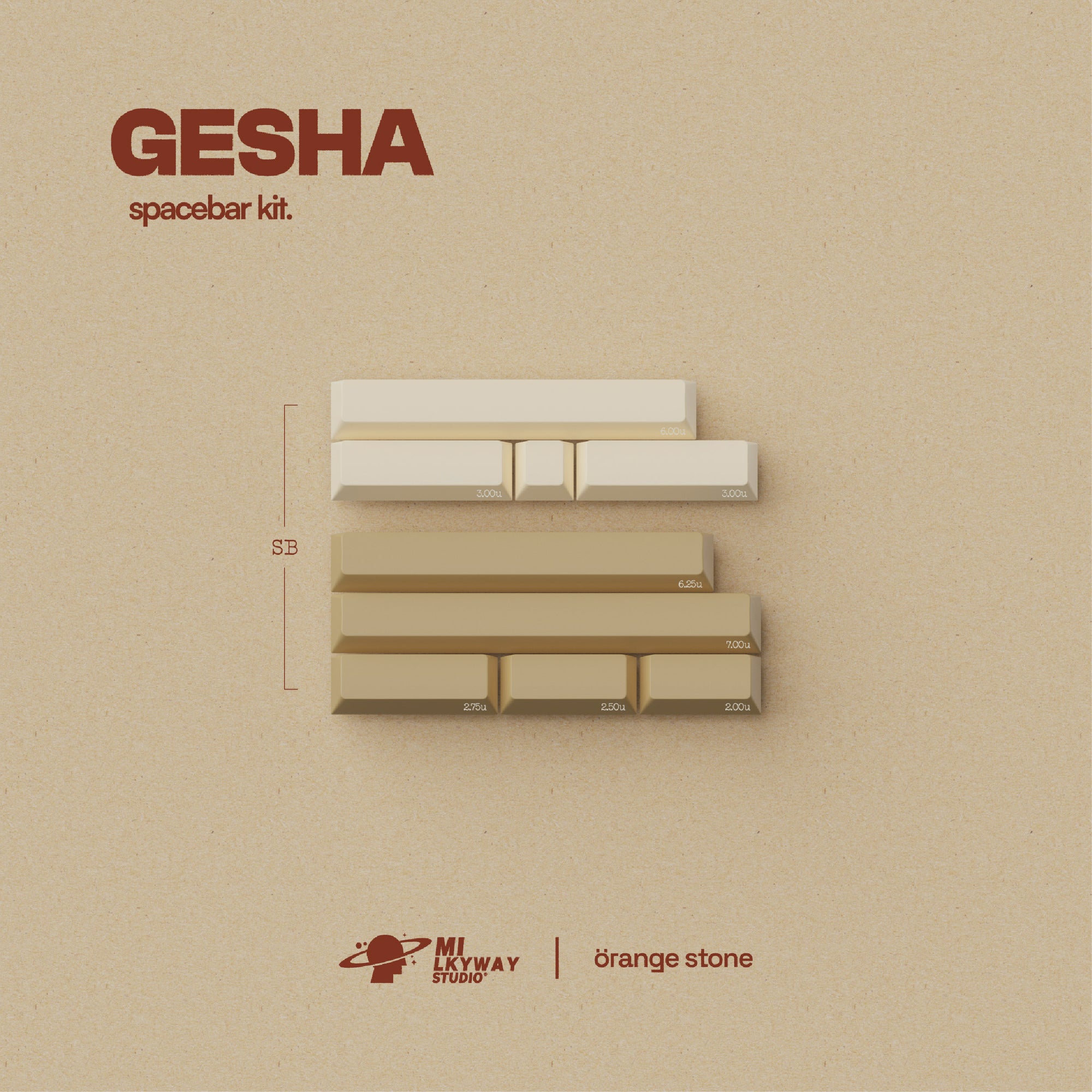 【IN STOCK】Keycaps-MW Gesha