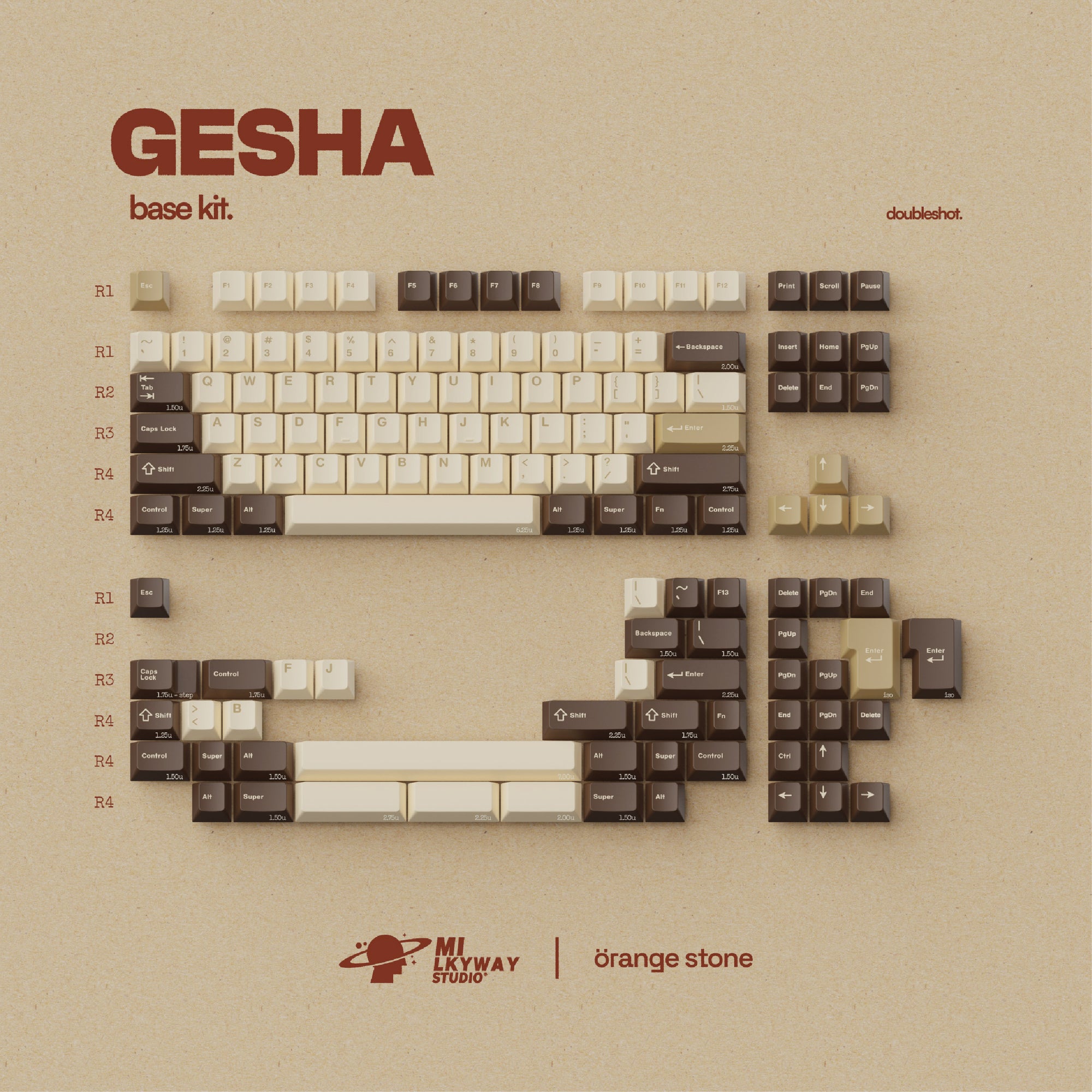 【IN STOCK】Keycaps-MW Gesha