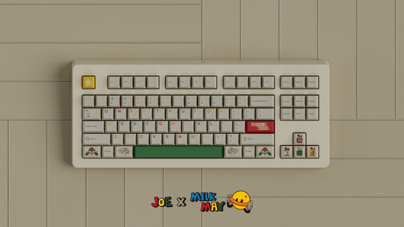 [IN STOCK]Keycaps-MW RUBBER XMAS
