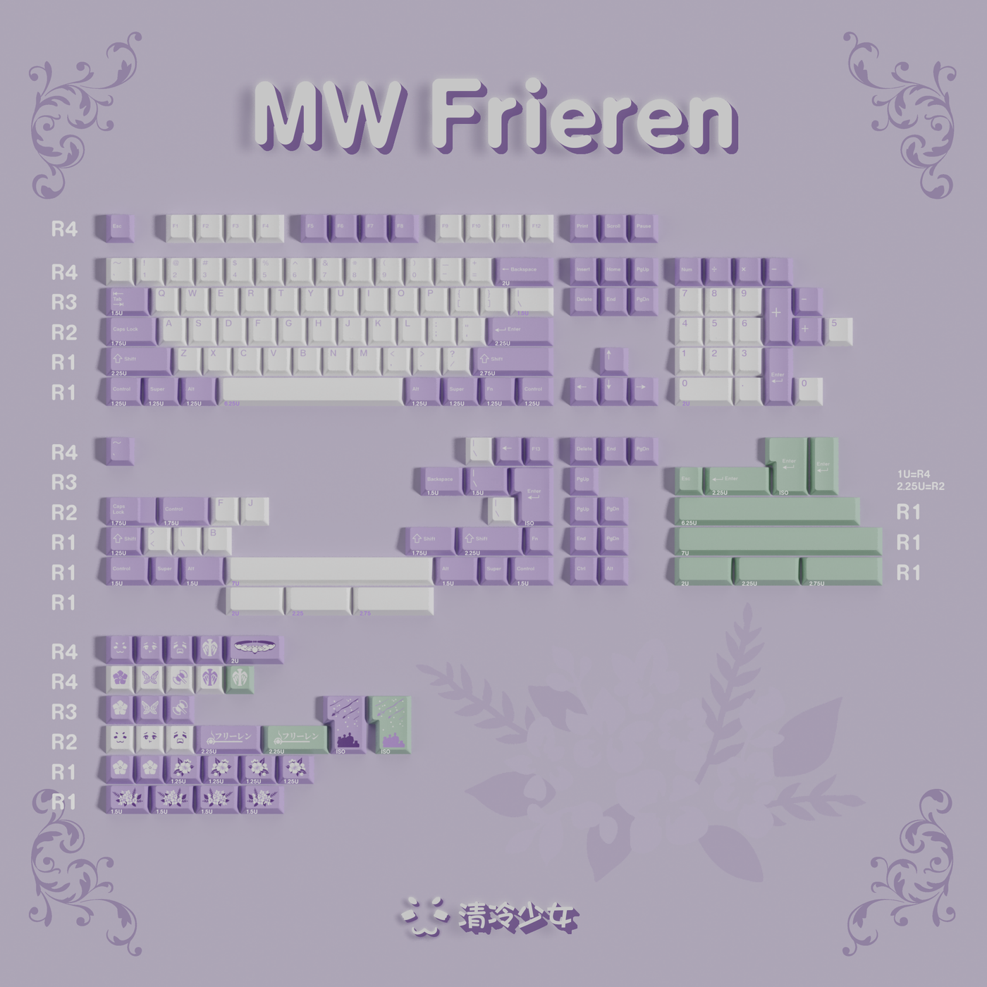 [IN STOCK]Keycaps-MW Frieren