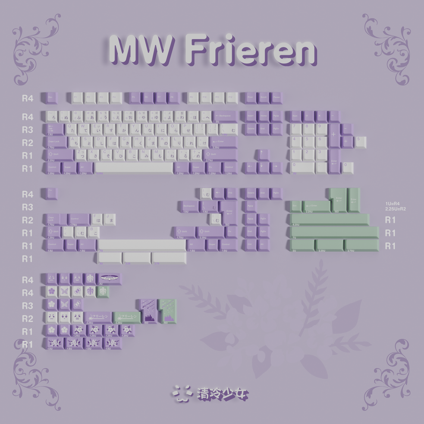 [IN STOCK]Keycaps-MW Frieren
