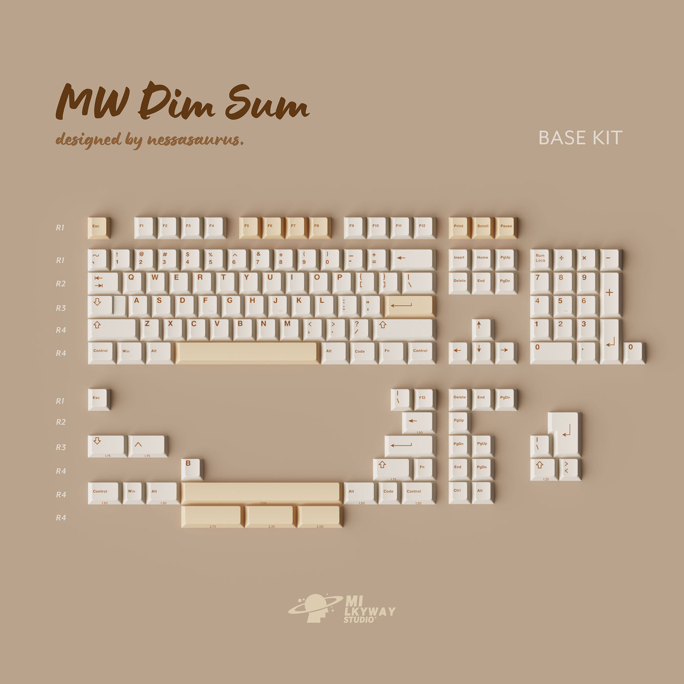 [IN-STOCK]Keycaps-MW Dim Sum