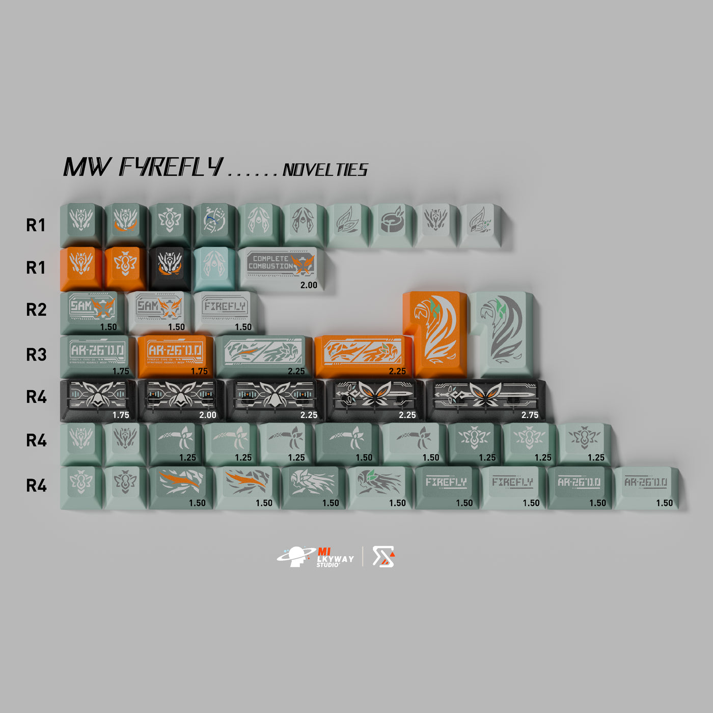 [IN STOCK]keycaps-MW Fyrefly