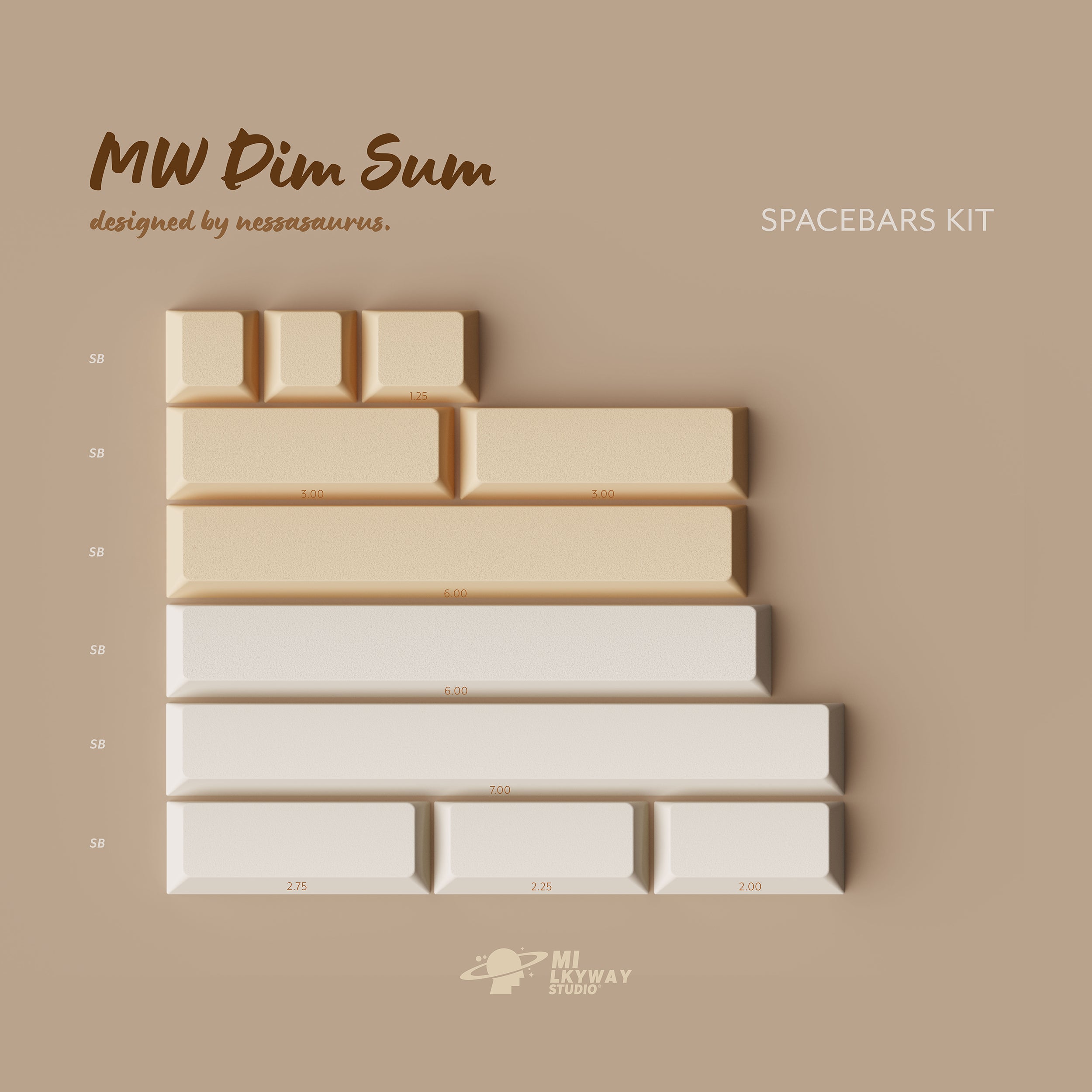 IN-STOCK]Keycaps-MW Dim Sum