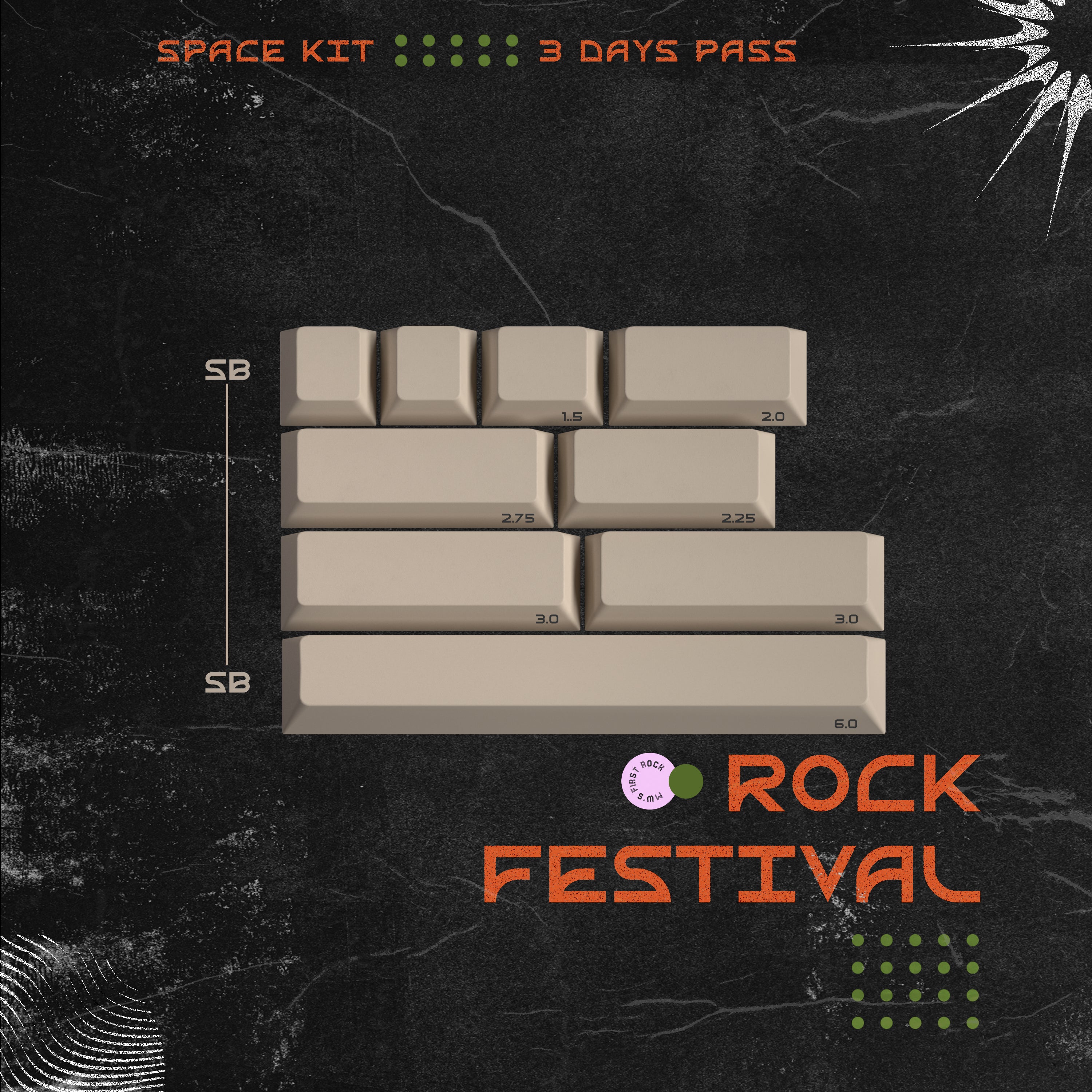 【GB】Keycaps-MW Rock Festival