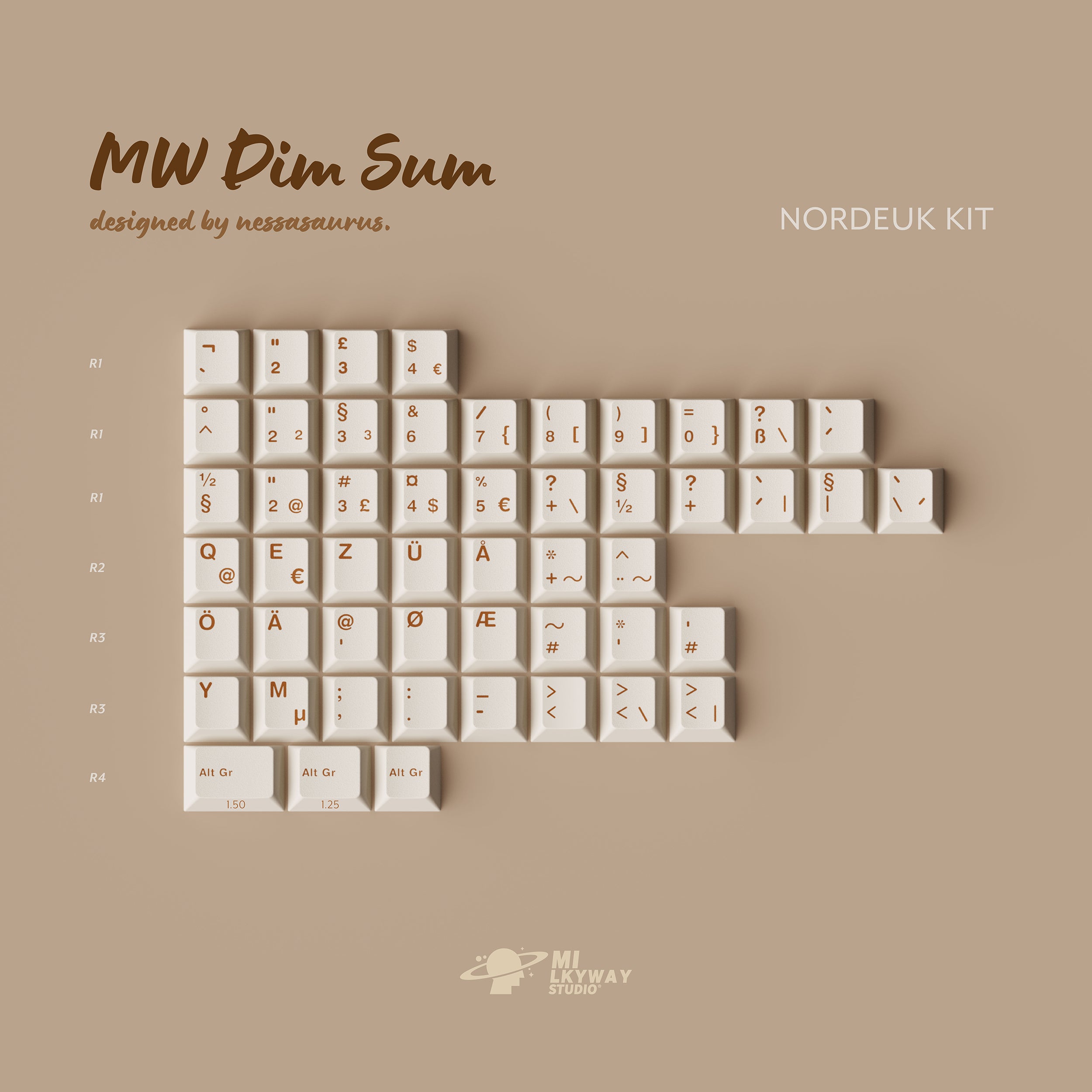 IN-STOCK]Keycaps-MW Dim Sum