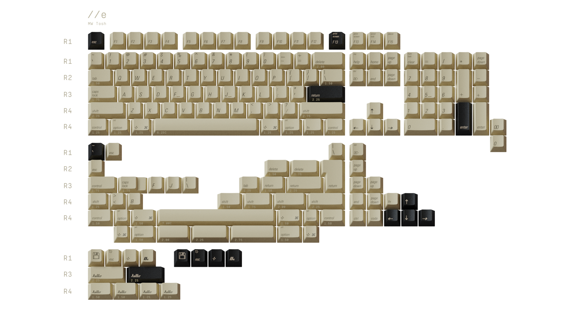 [Sold Out]Keycaps-MW Tosh