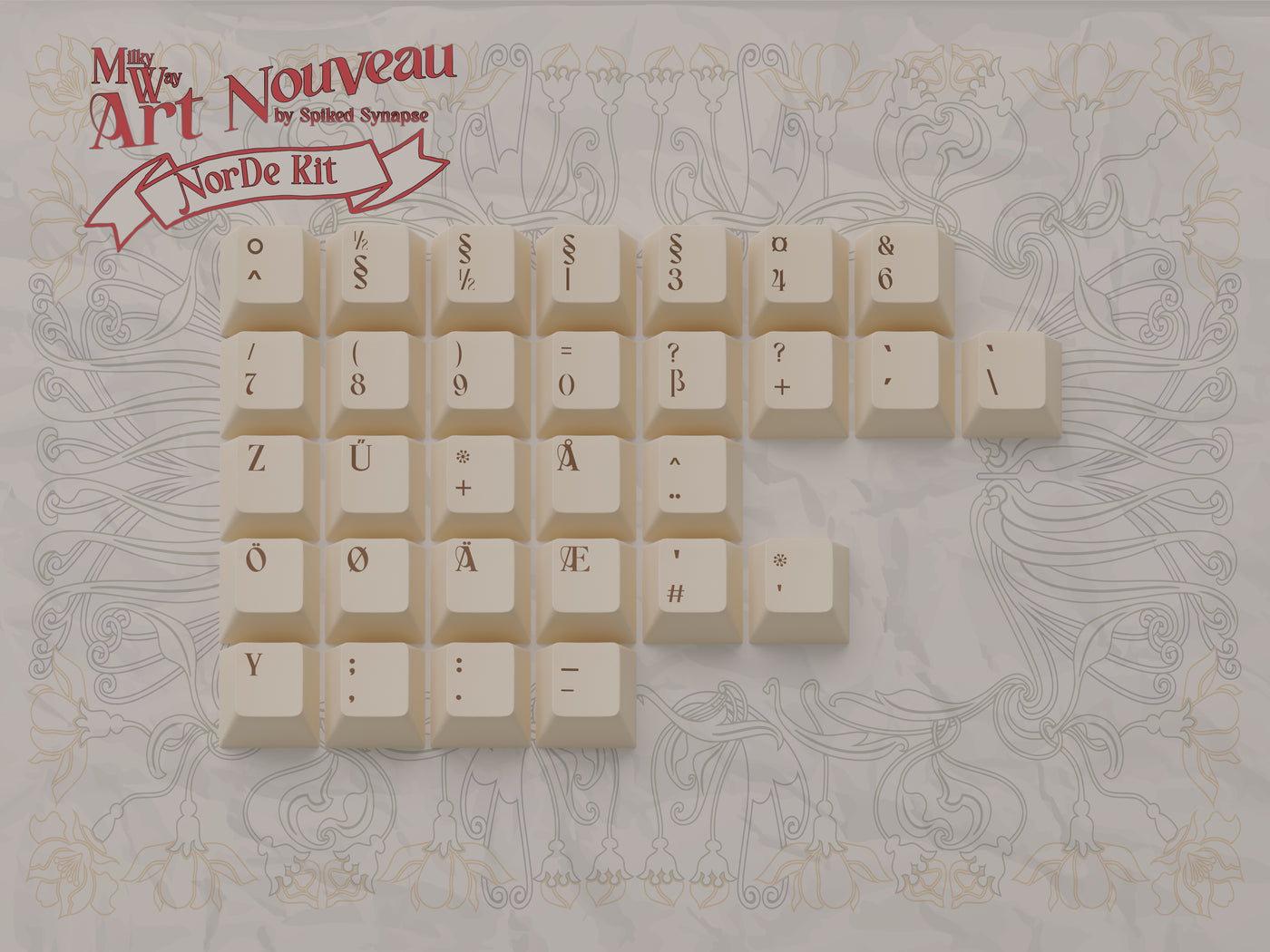 [IN STOCK]Keycaps-MW Art Nouveau