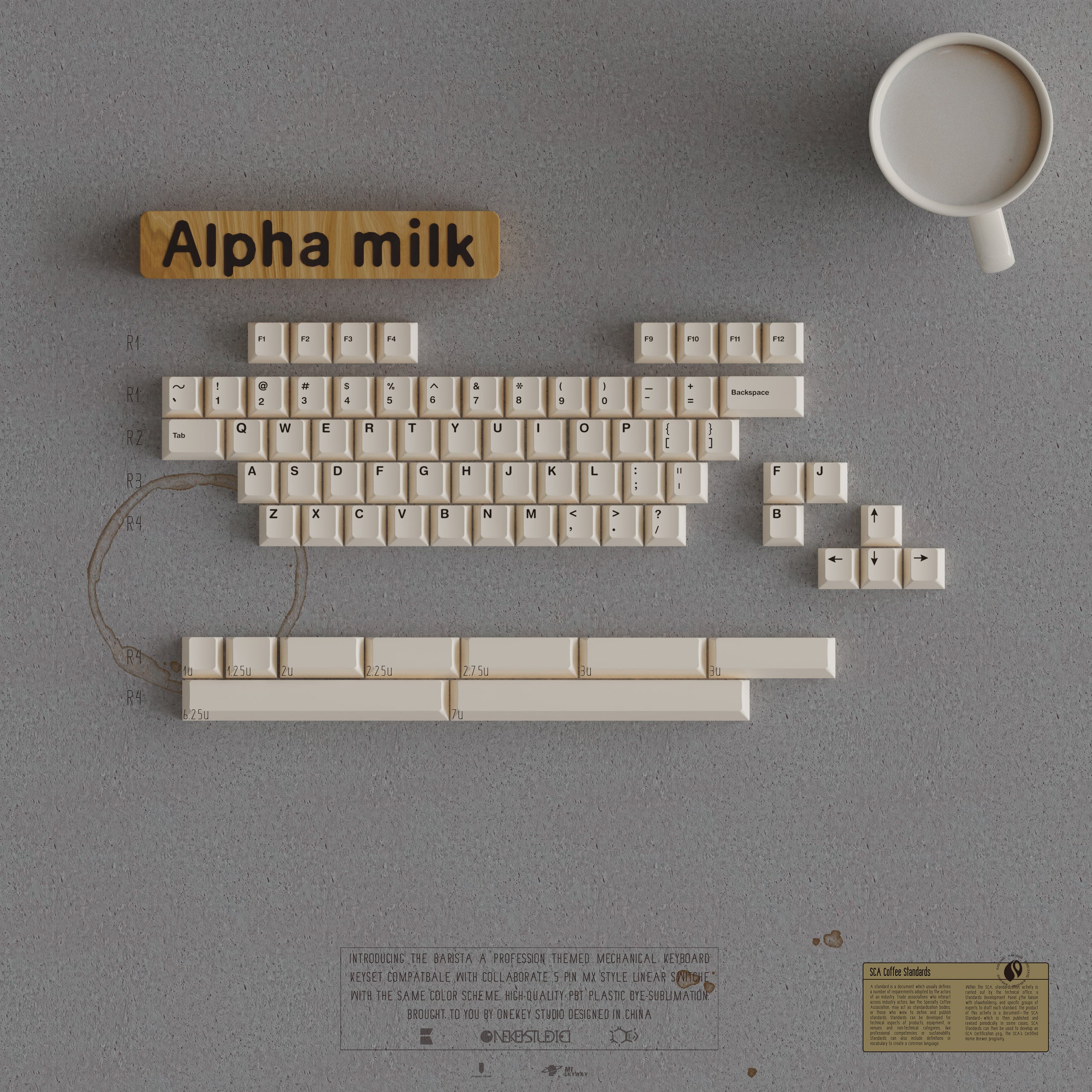 IN STOCK]Keycaps-MW Barista