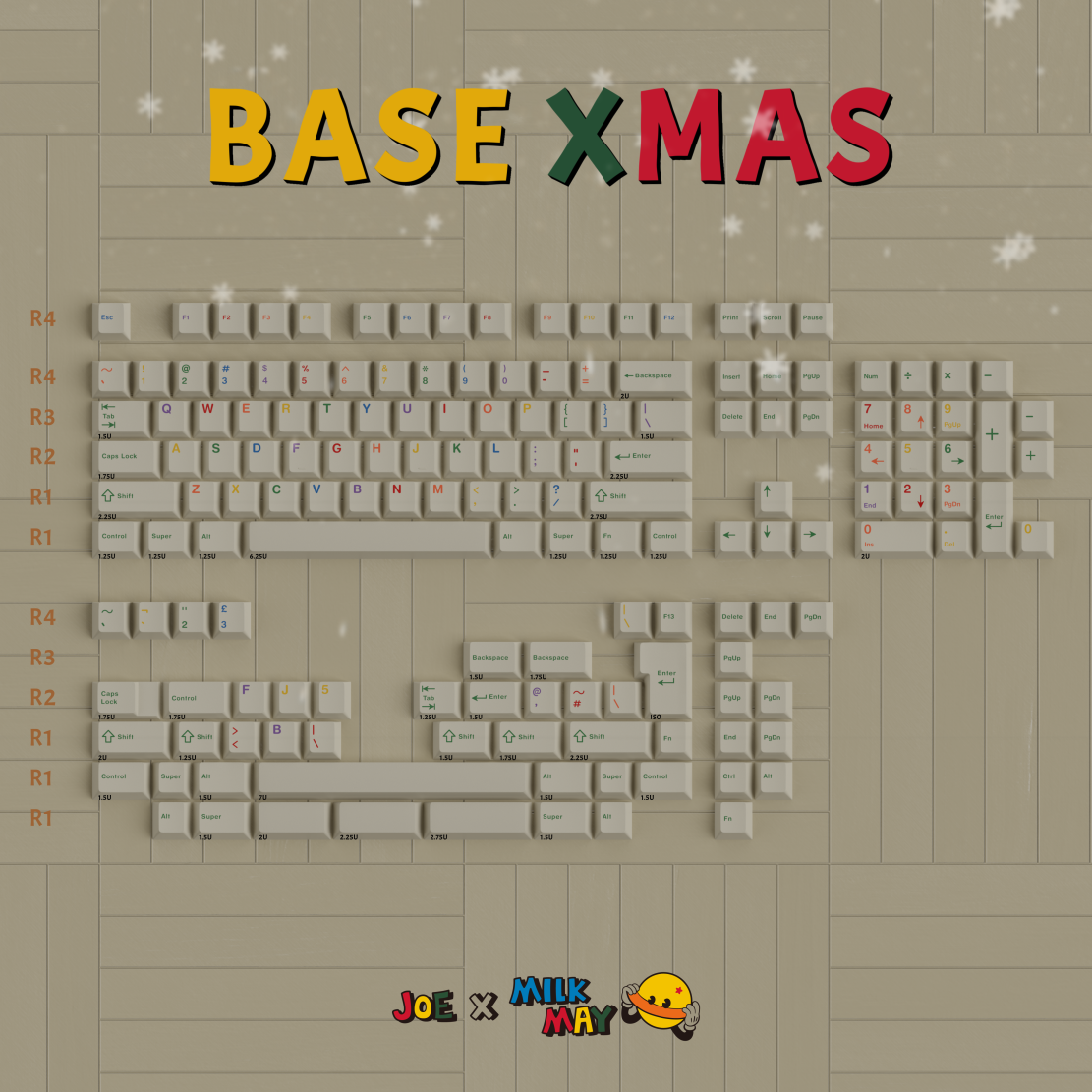 [IN STOCK]Keycaps-MW RUBBER XMAS