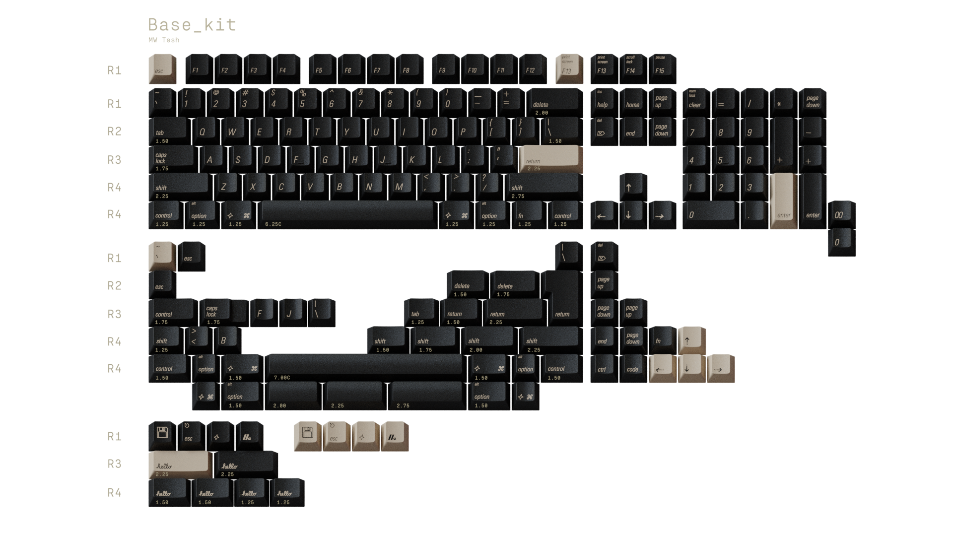 [Sold Out]Keycaps-MW Tosh