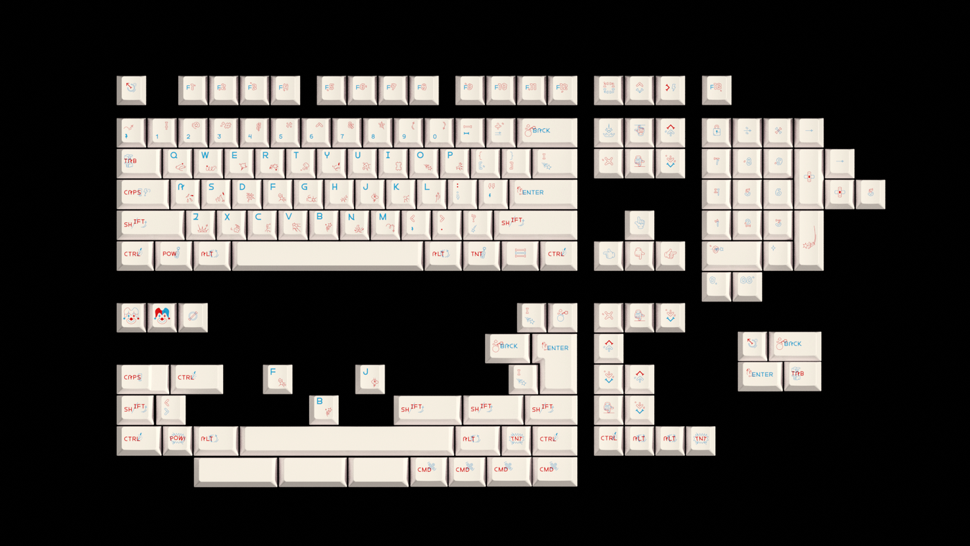 [IN STOCK]Keycaps-MW Joyride