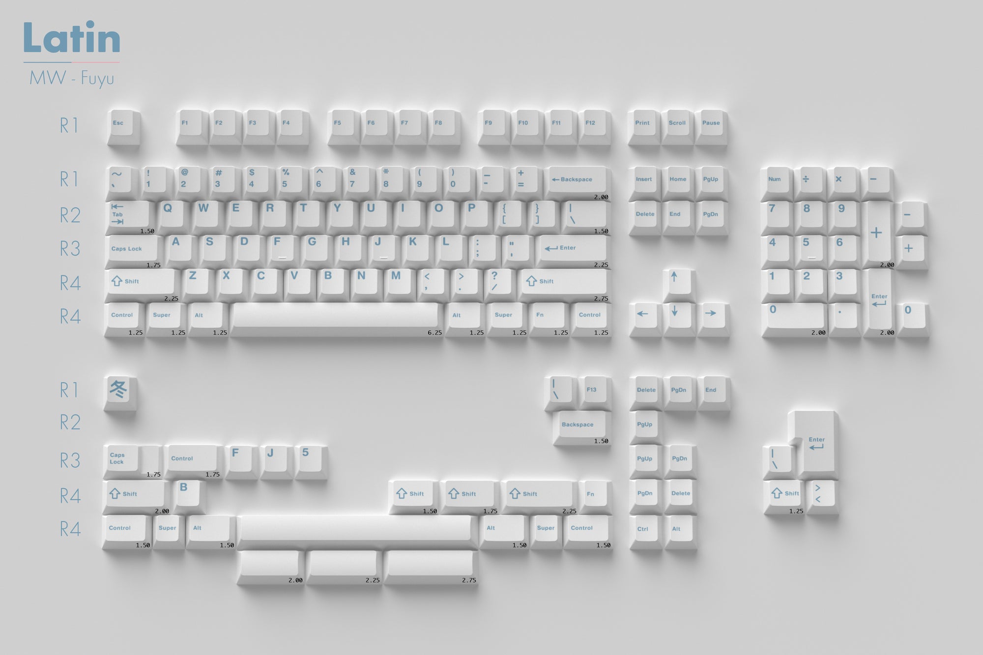 [Sold Out]Keycaps- MW Fuyu