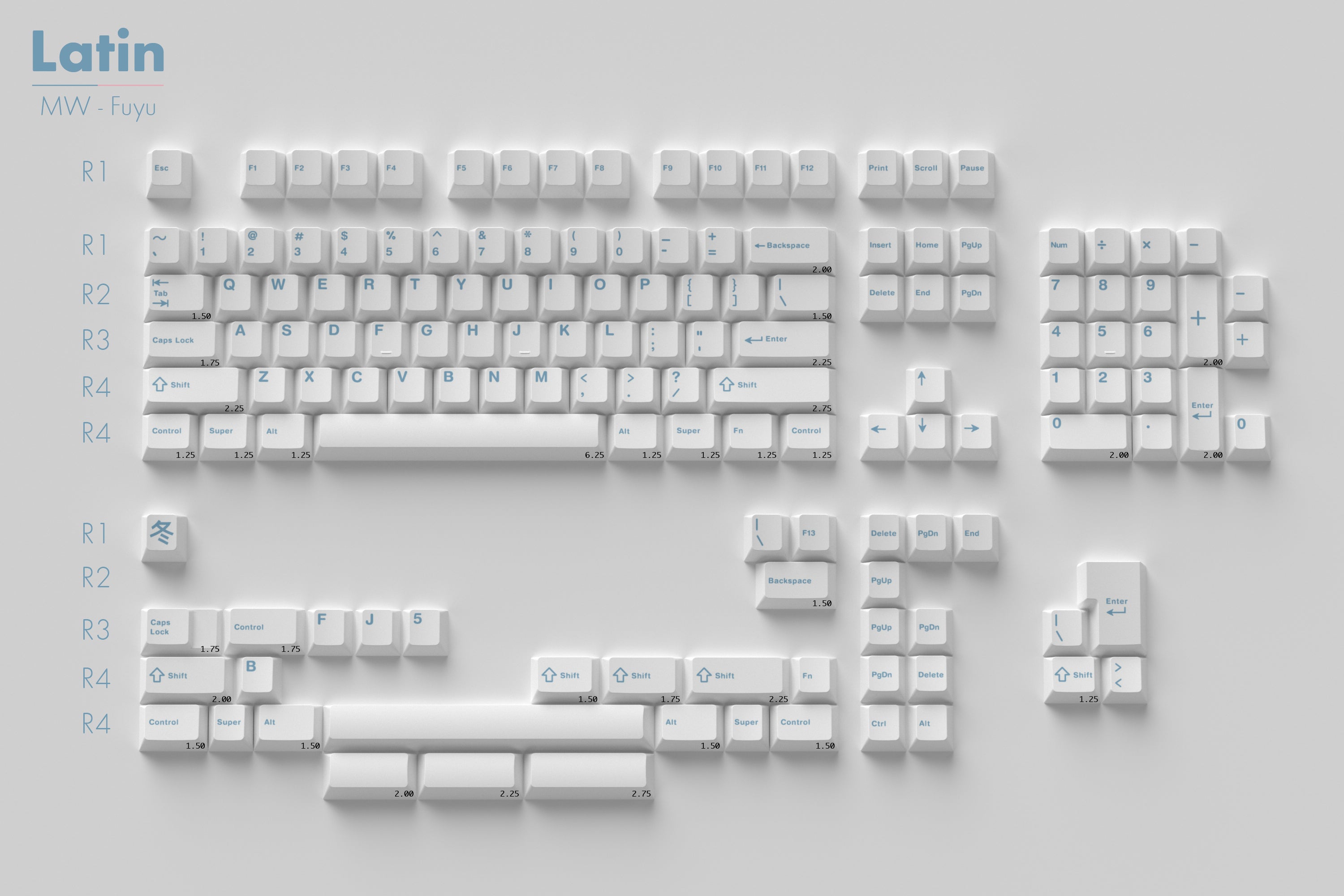 [IN STOCK]Keycaps- MW Fuyu
