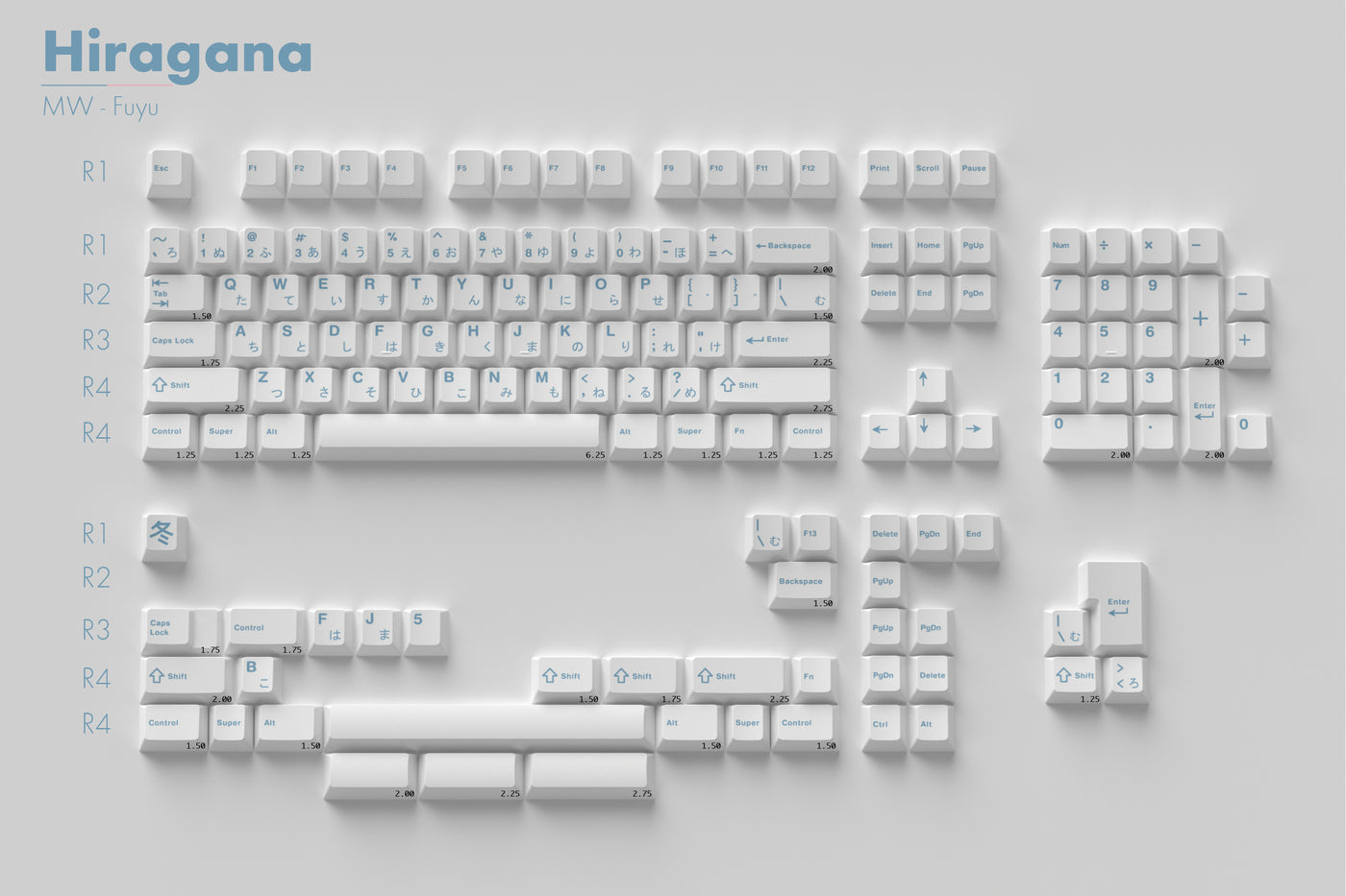 [Sold Out]Keycaps- MW Fuyu