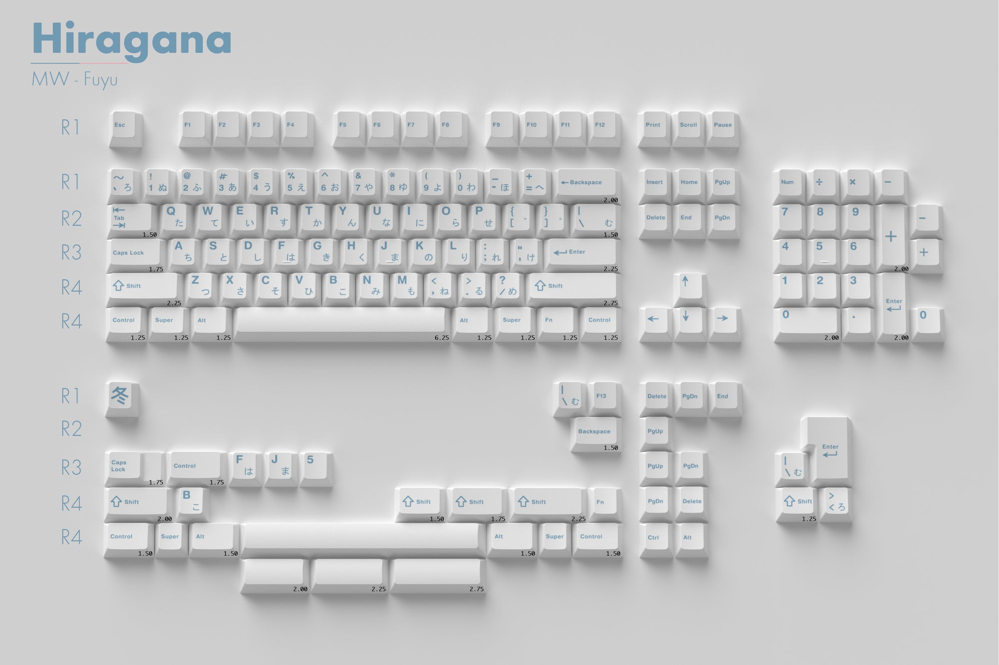 [Sold Out]Keycaps- MW Fuyu