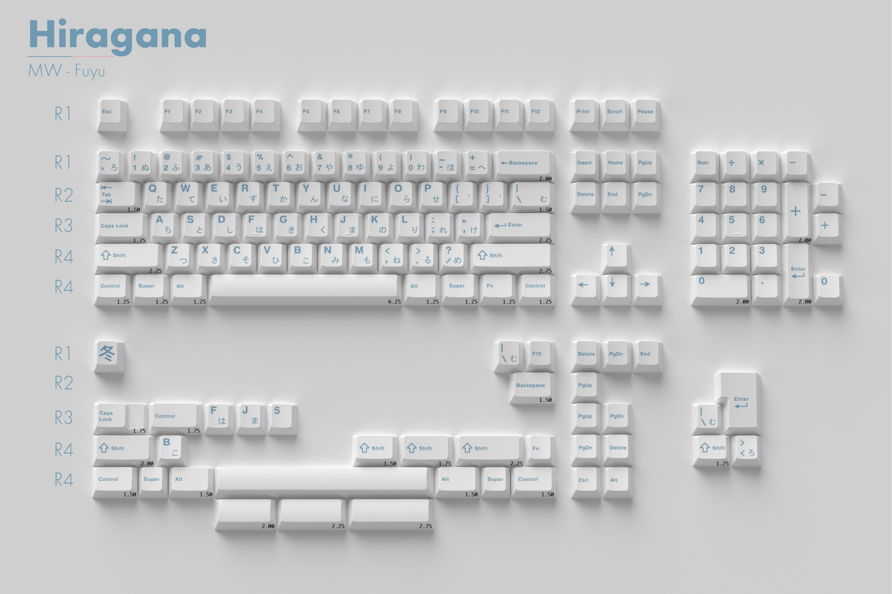 [IN STOCK]Keycaps- MW Fuyu