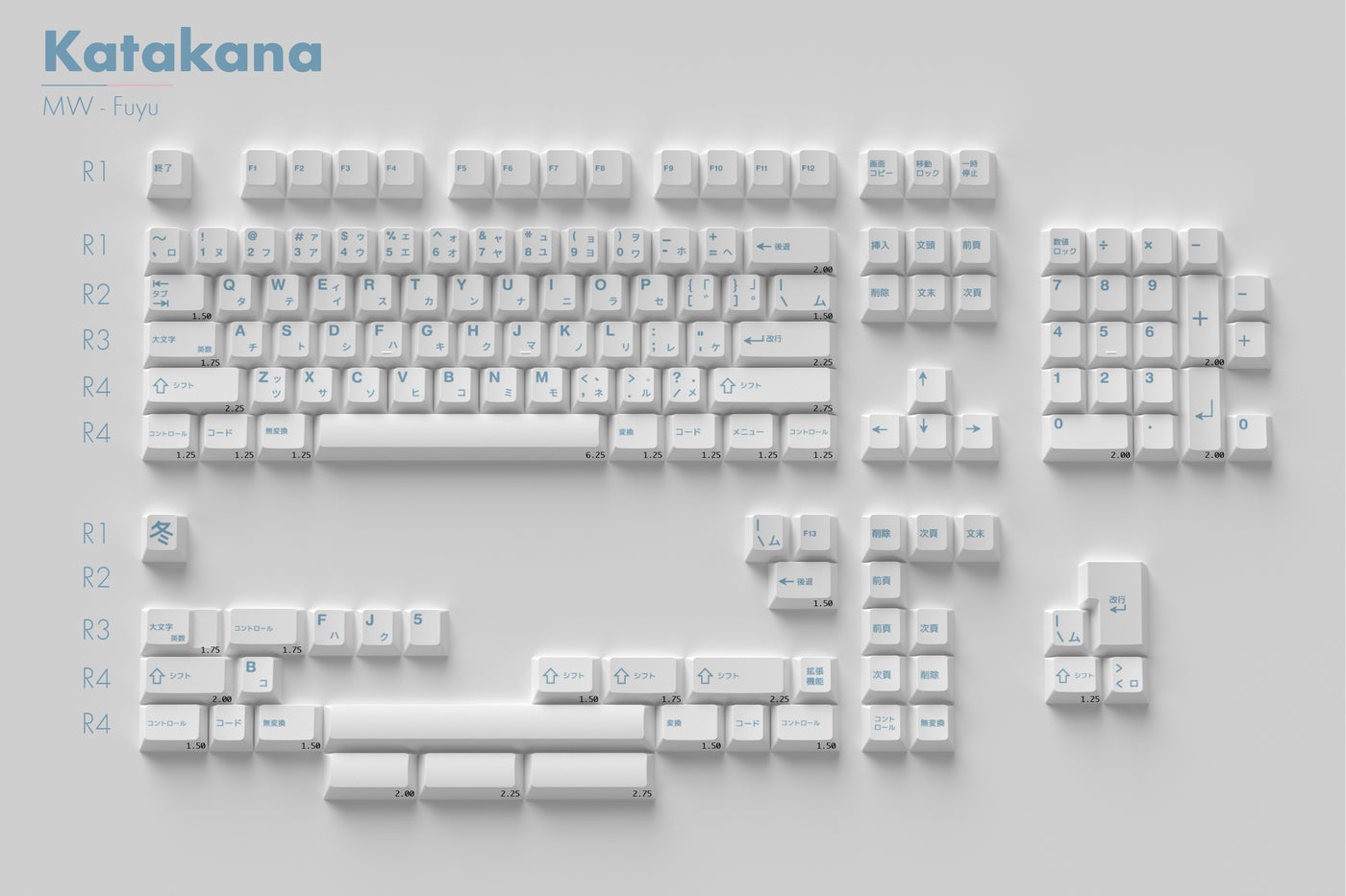 [Sold Out]Keycaps- MW Fuyu