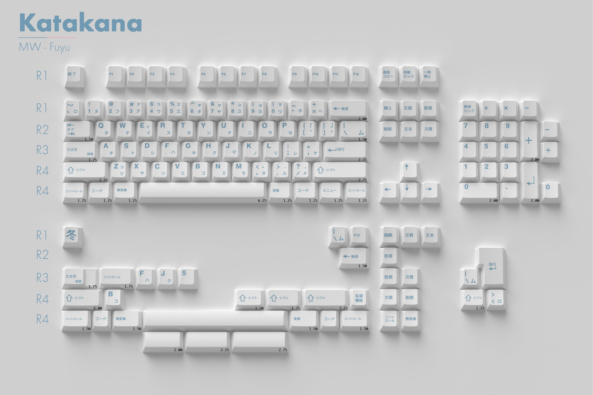 [Sold Out]Keycaps- MW Fuyu