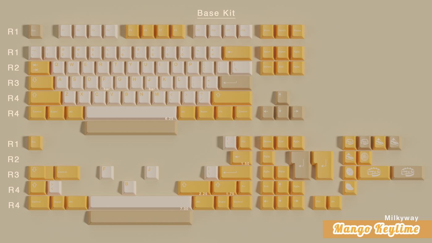 [IN STOCK]Keycaps-MW Mango Keylime