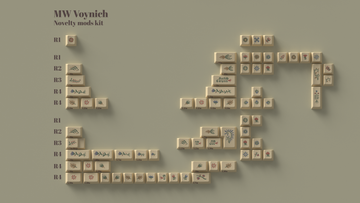 [IN STOCK]Keycaps-MW Voynich