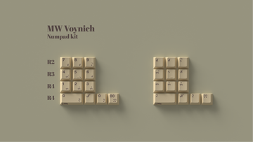[IN STOCK]Keycaps-MW Voynich
