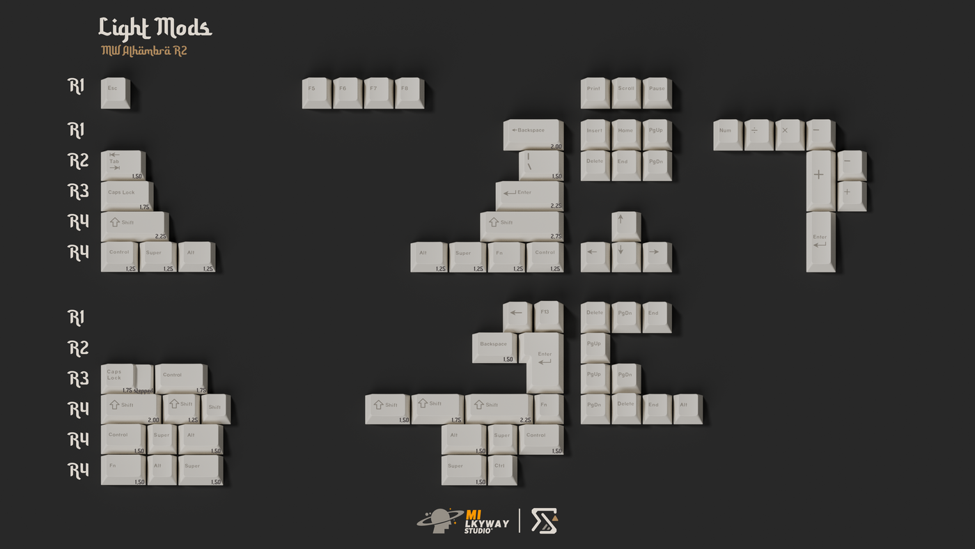 IN STOCK]keycaps-MW Alhambra R2
