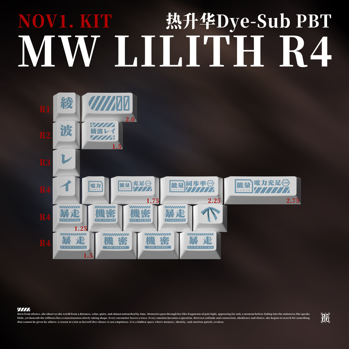 [IN STOCK] ABS Keycaps-MW Lilith R4