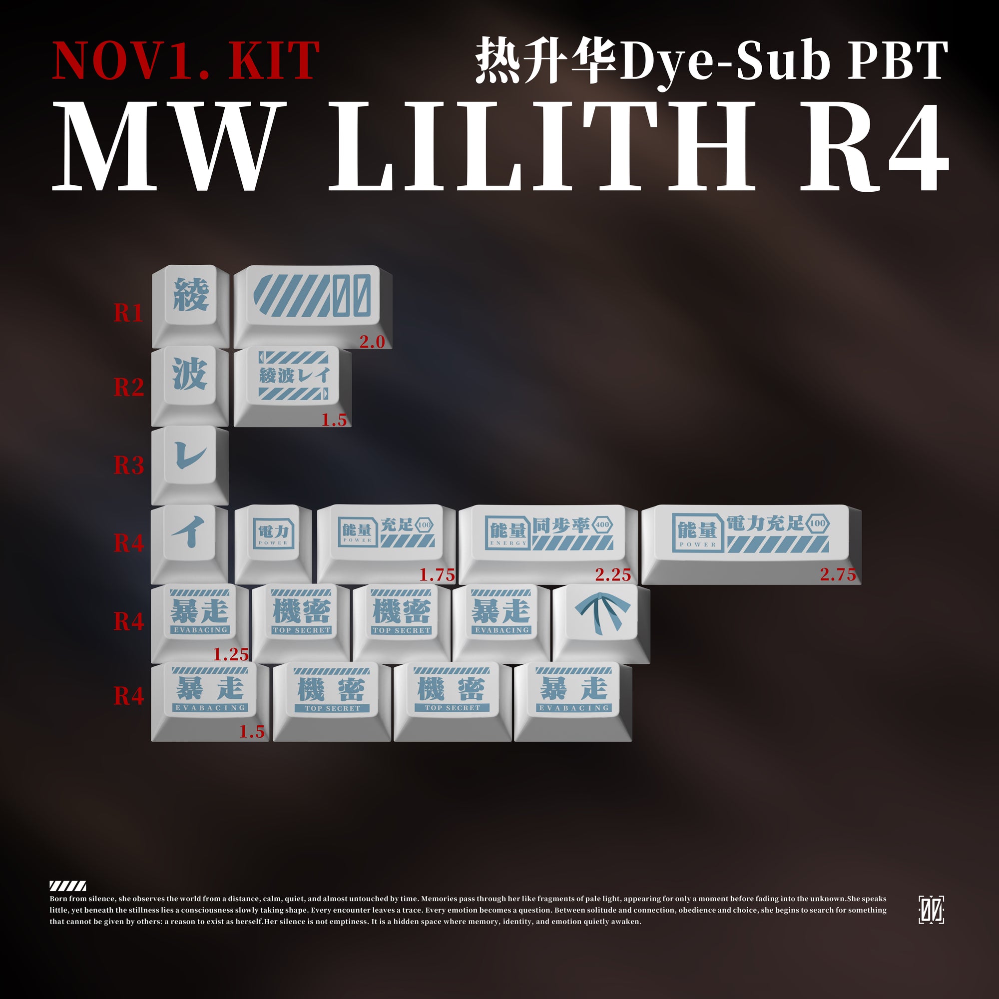 [IN STOCK] ABS Keycaps-MW Lilith R4