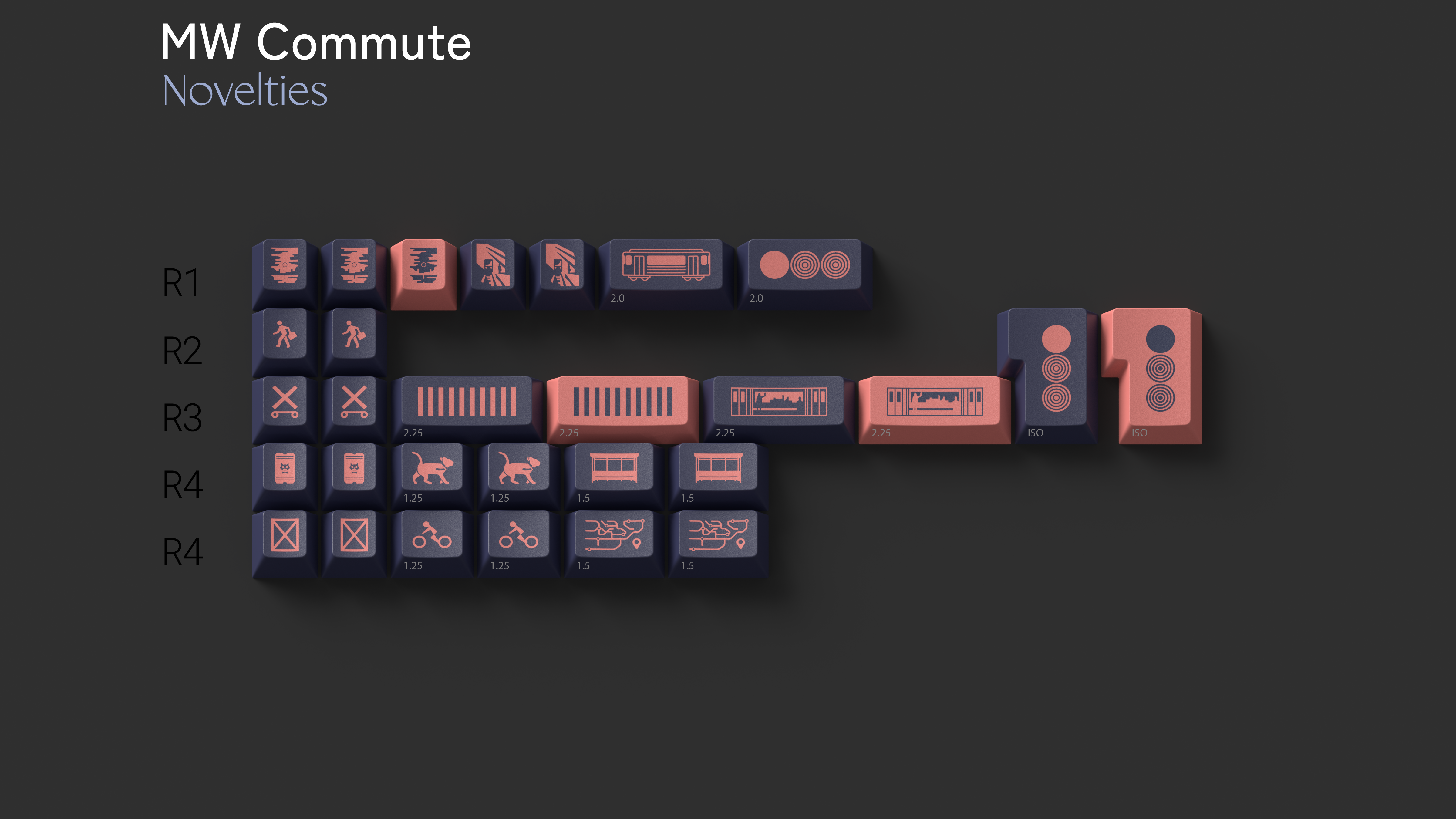 [IN STOCK]Keycaps-MW Commute