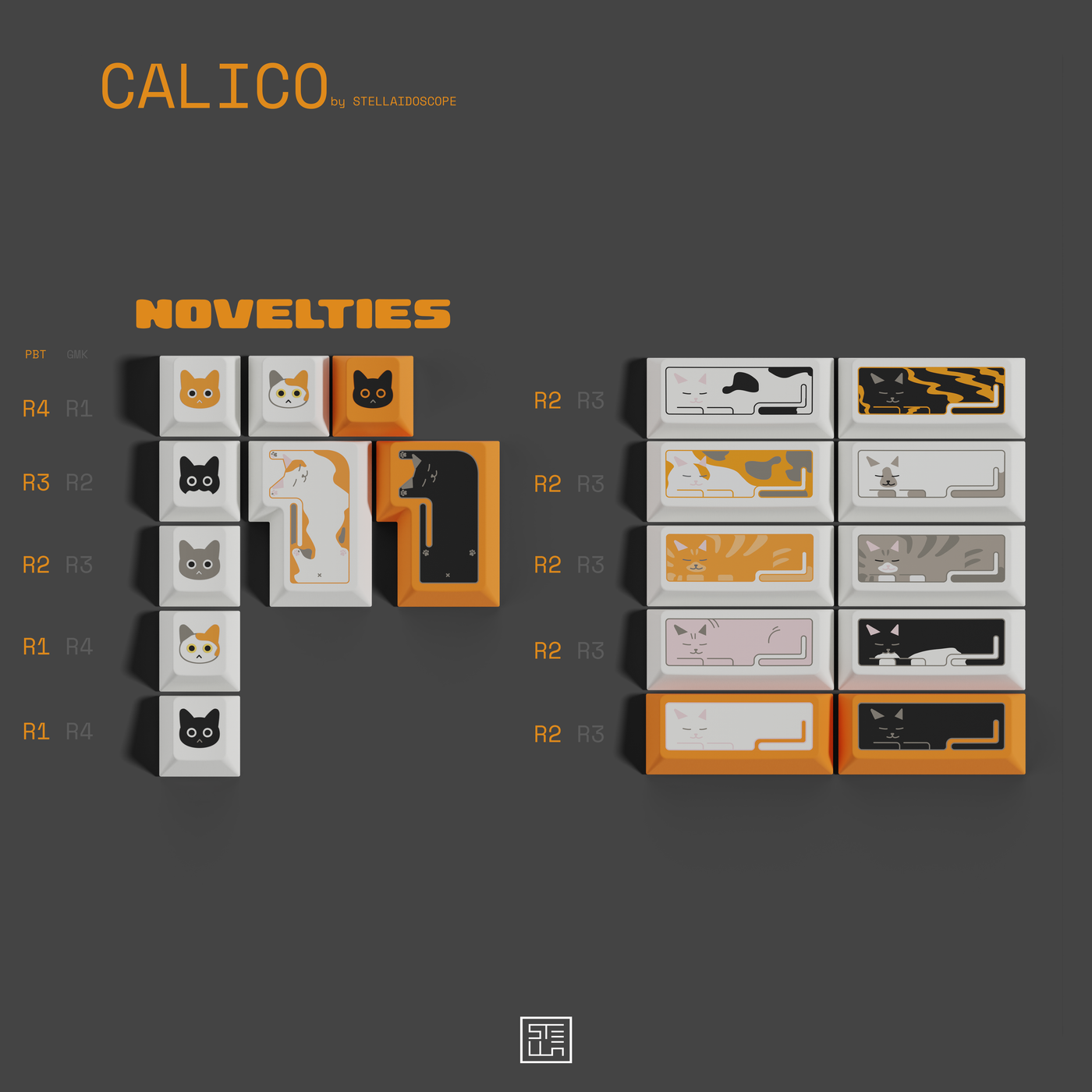[Sold Out]Keycaps-MW Calico