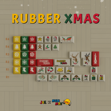 [IN STOCK]Keycaps-MW RUBBER XMAS