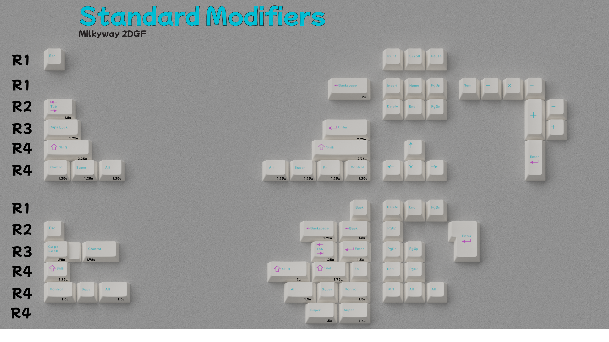 Keycaps-MW 2D GF