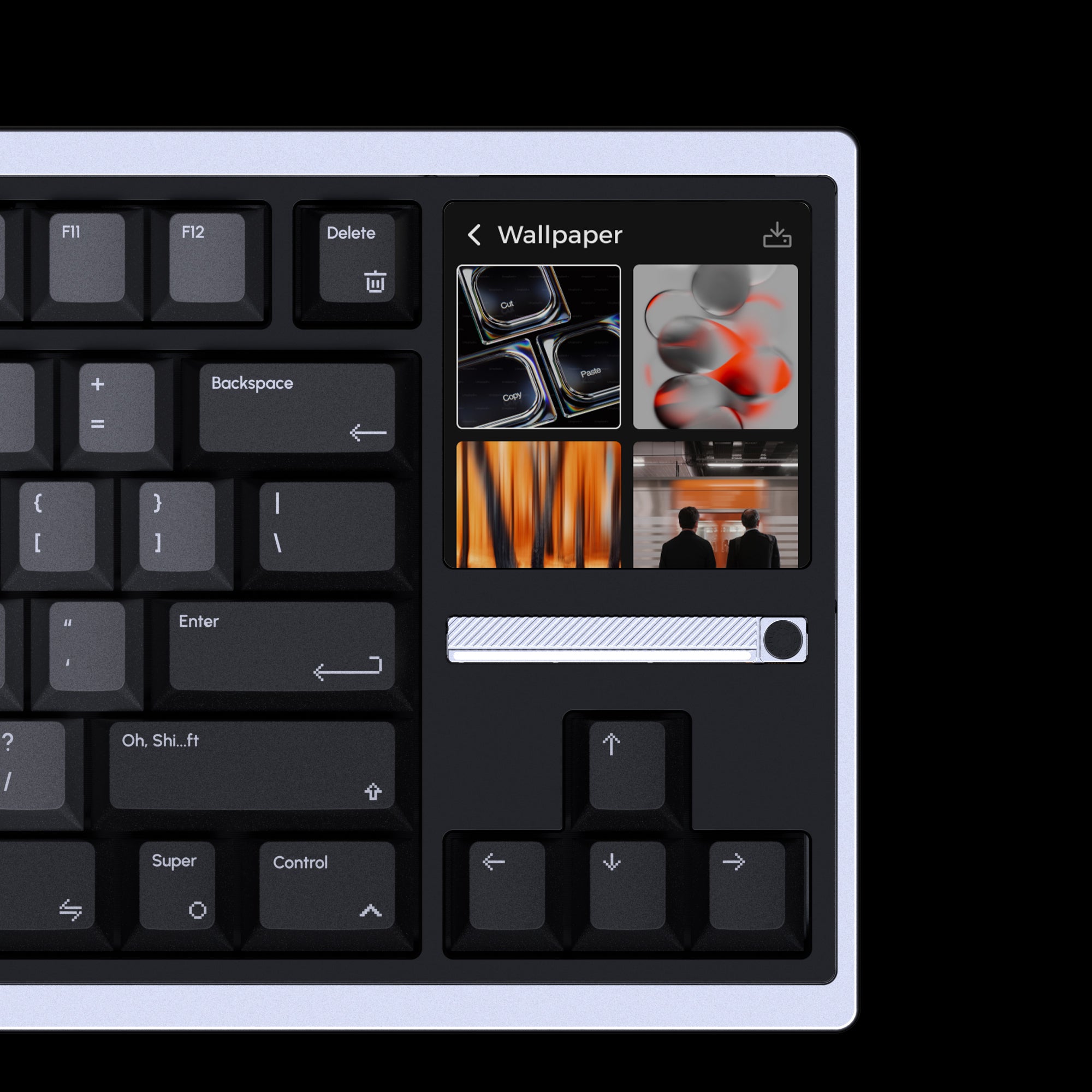 Swipe to change themes