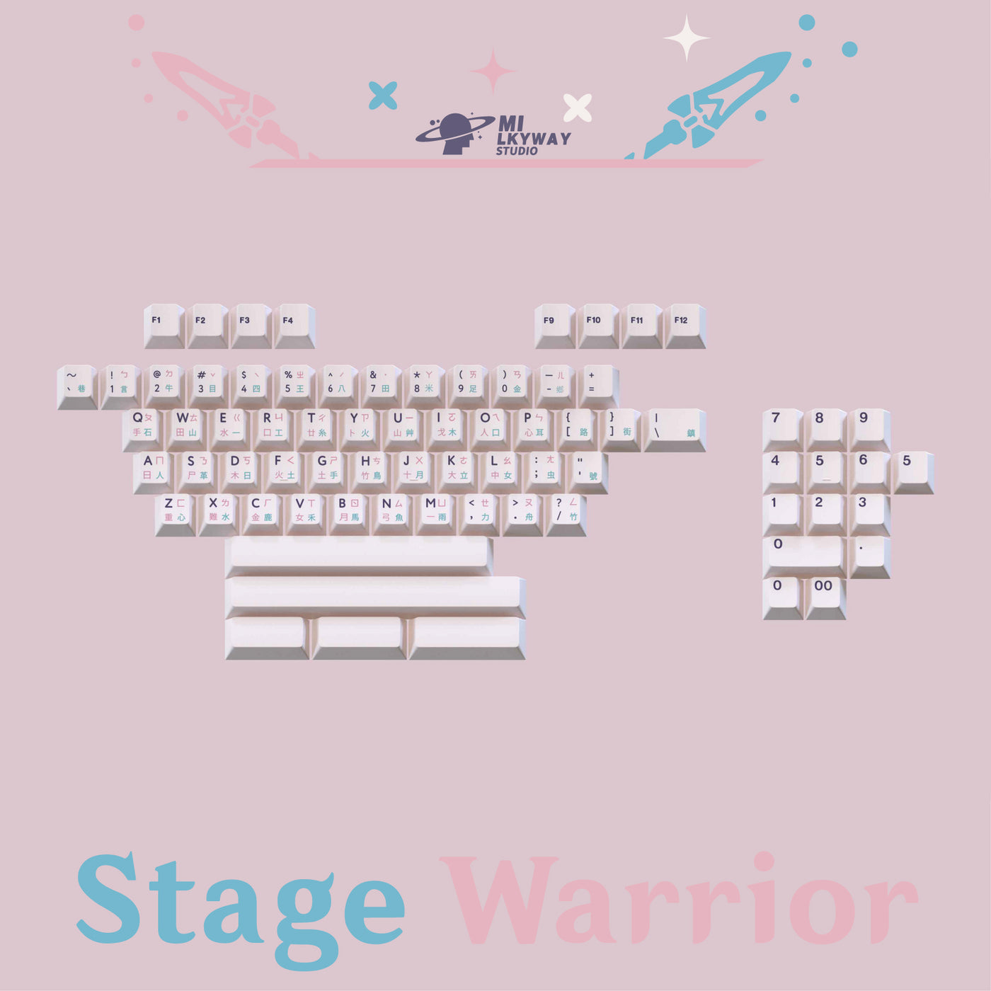 [IN STOCK]Keycaps-MW Stage Warrior