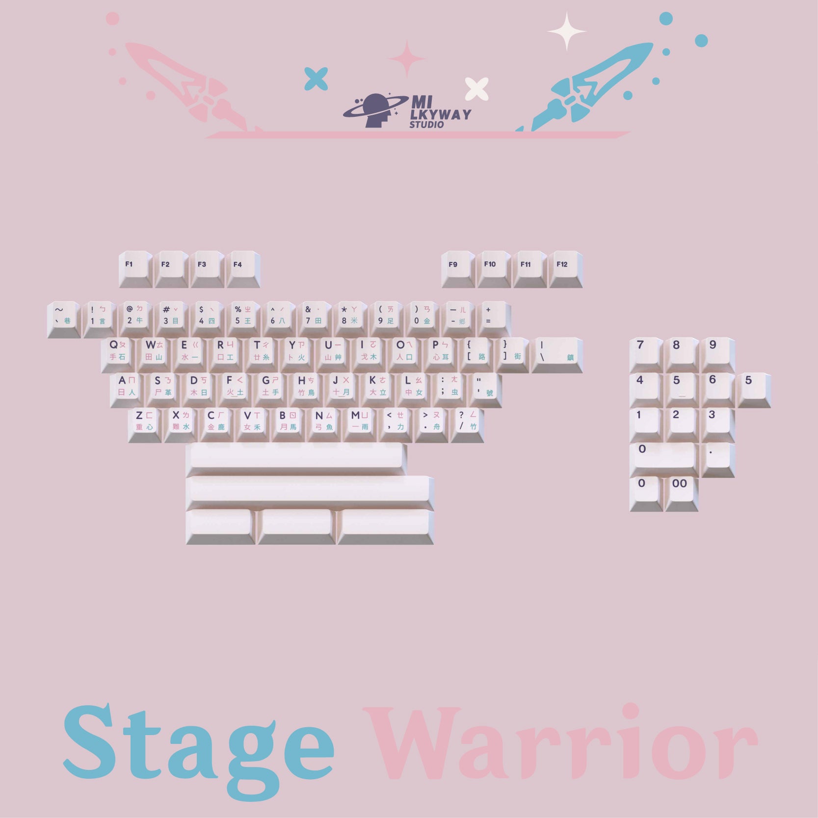 [IN STOCK]Keycaps-MW Stage Warrior