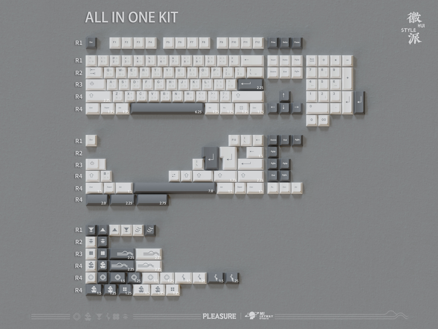 [IN STOCK]Keycaps-MW Huipai