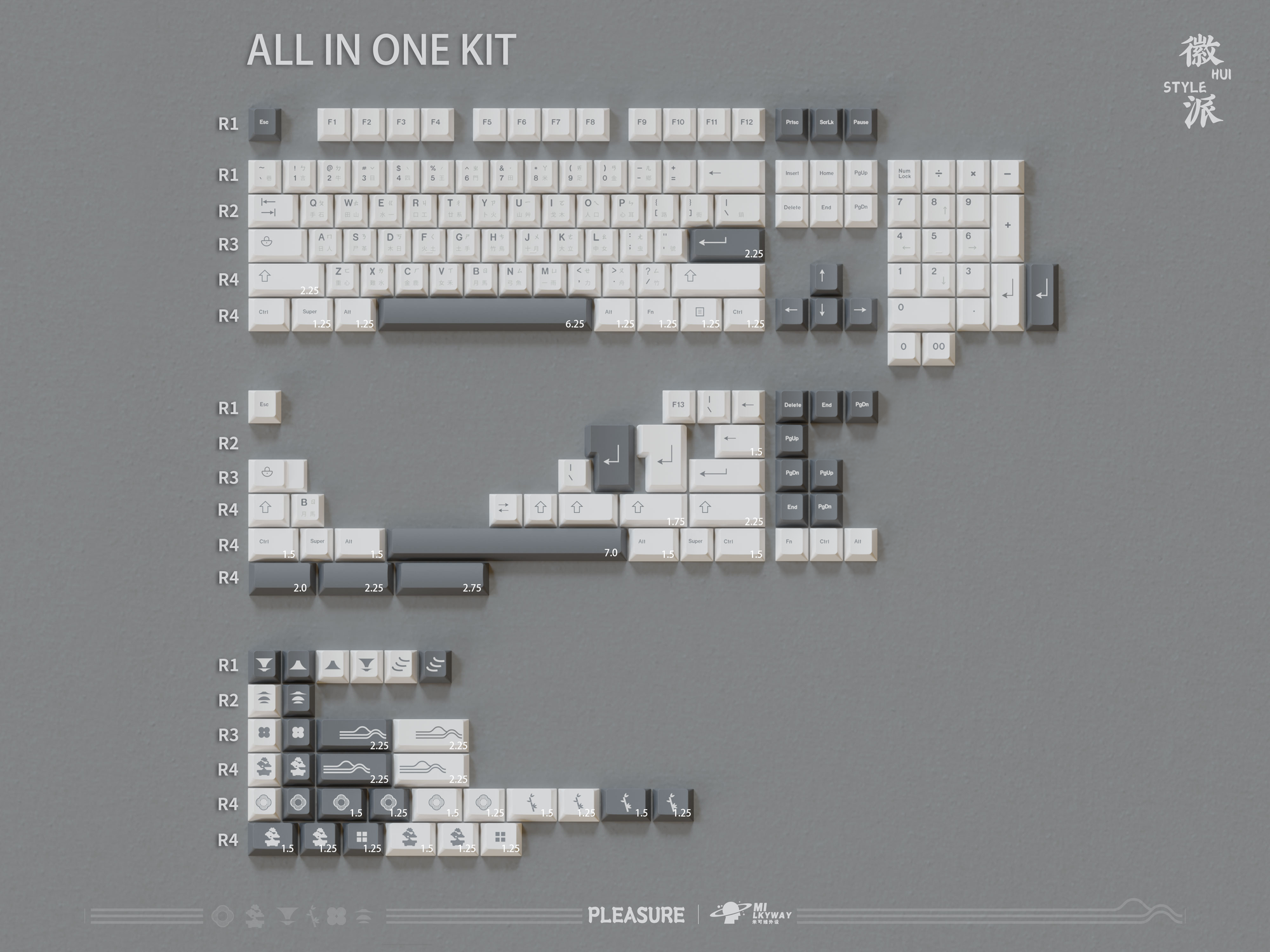[IN STOCK]Keycaps-MW Huipai