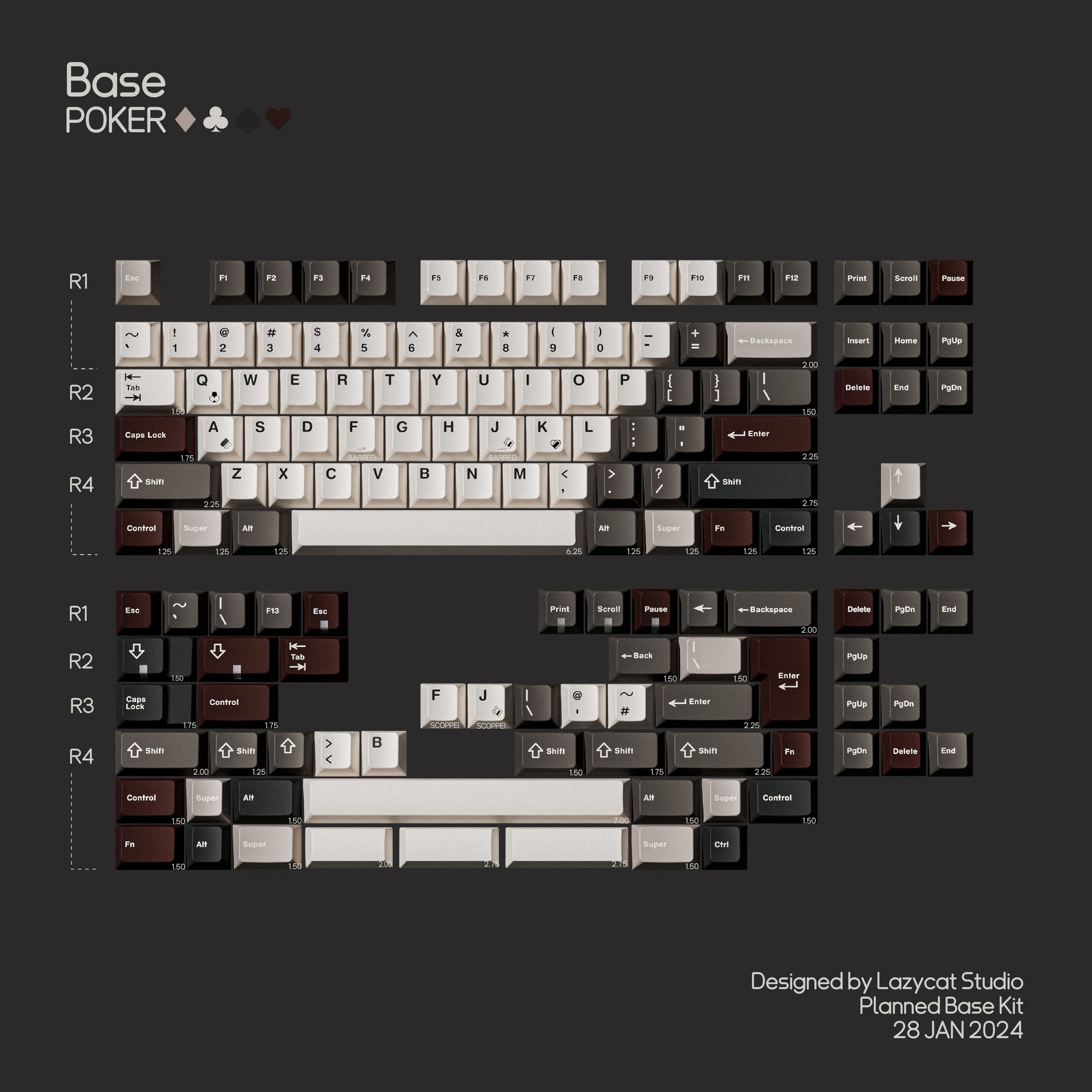 [IN STOCK]Keycaps-MW Poker R2