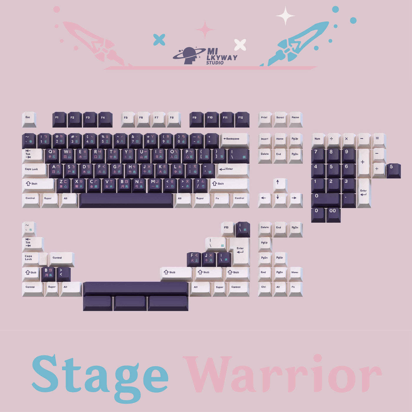 [IN STOCK]Keycaps-MW Stage Warrior
