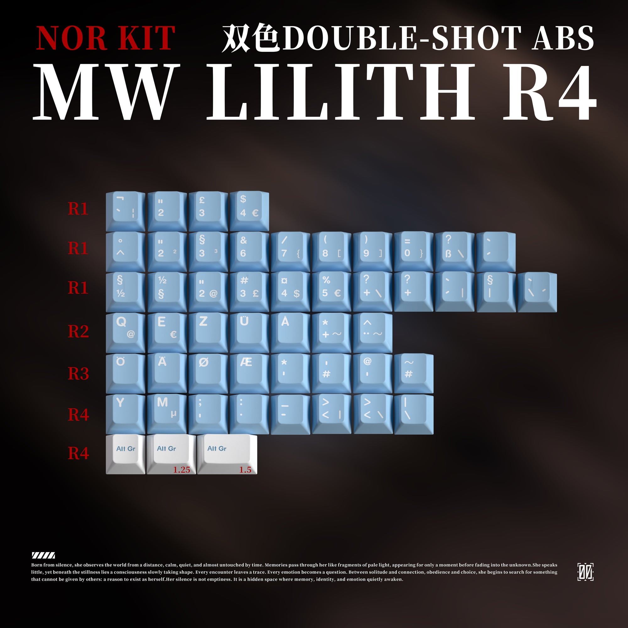 [IN STOCK] ABS Keycaps-MW Lilith R4