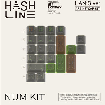[IN STOCK]Keycaps-MW Hash line
