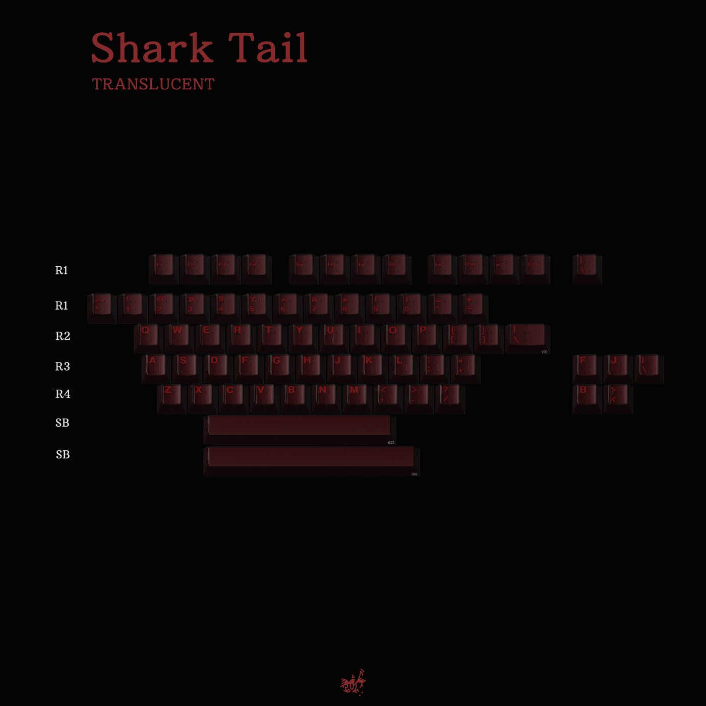 [IN STOCK] Keycaps-MW Shark Tail
