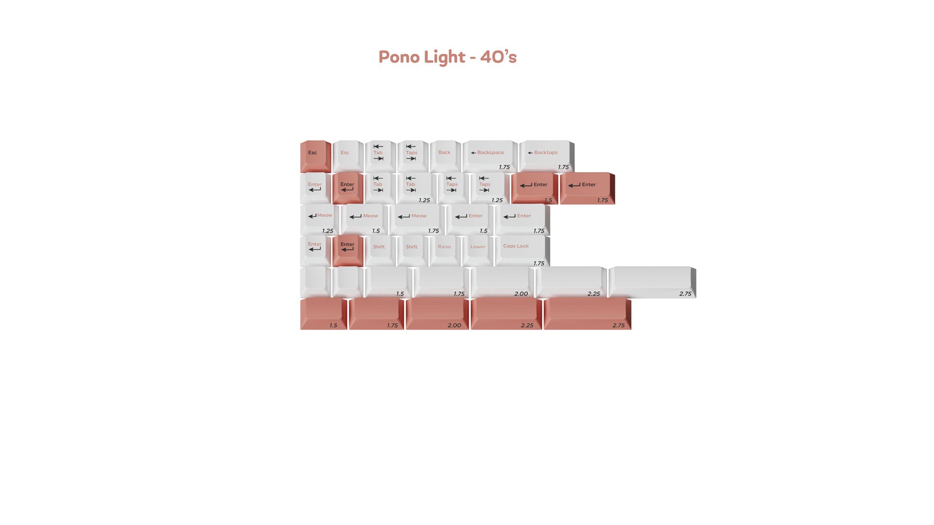 [Sold Out]Keycaps-MW Pono Light