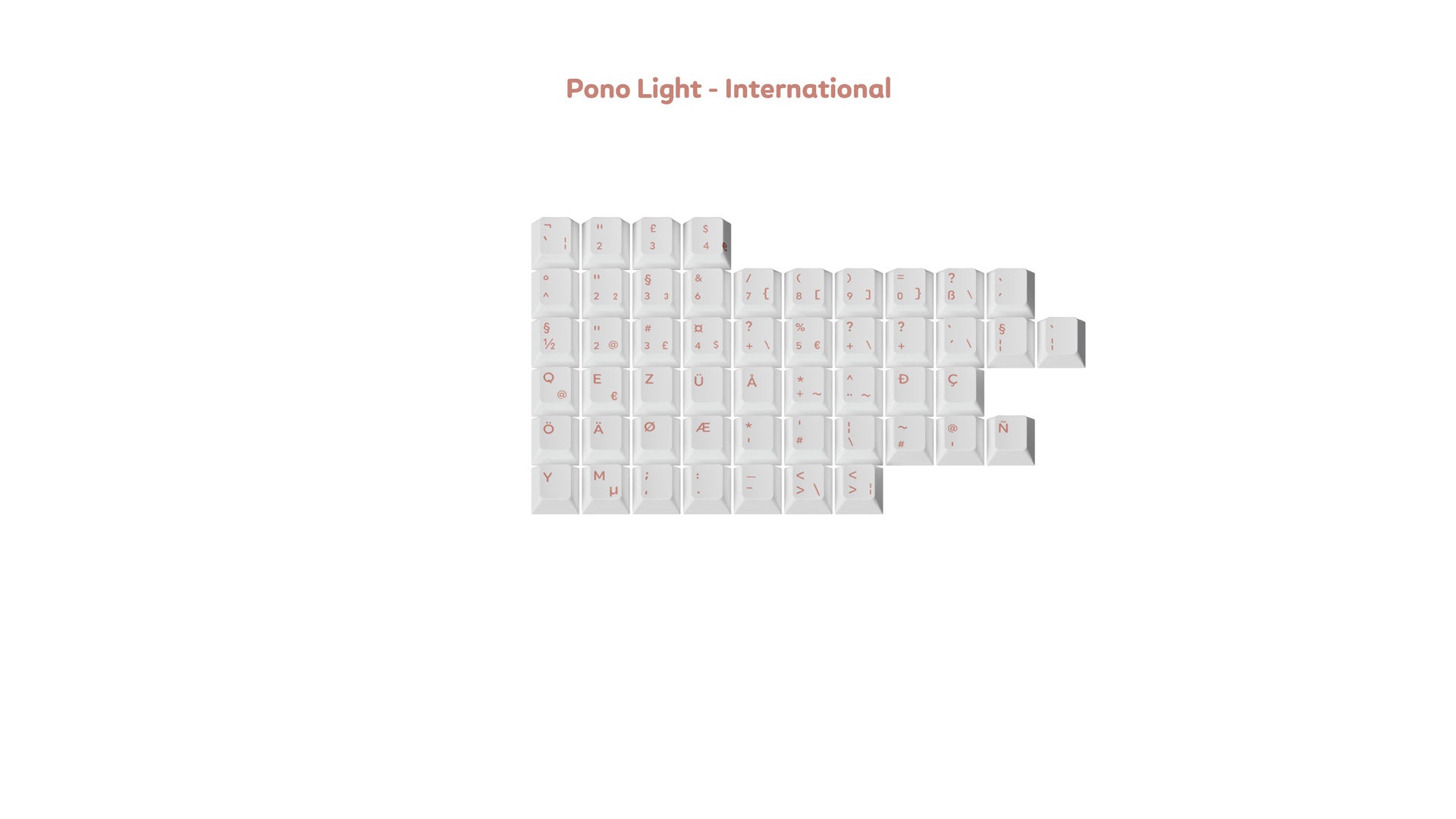 [Sold Out]Keycaps-MW Pono Light
