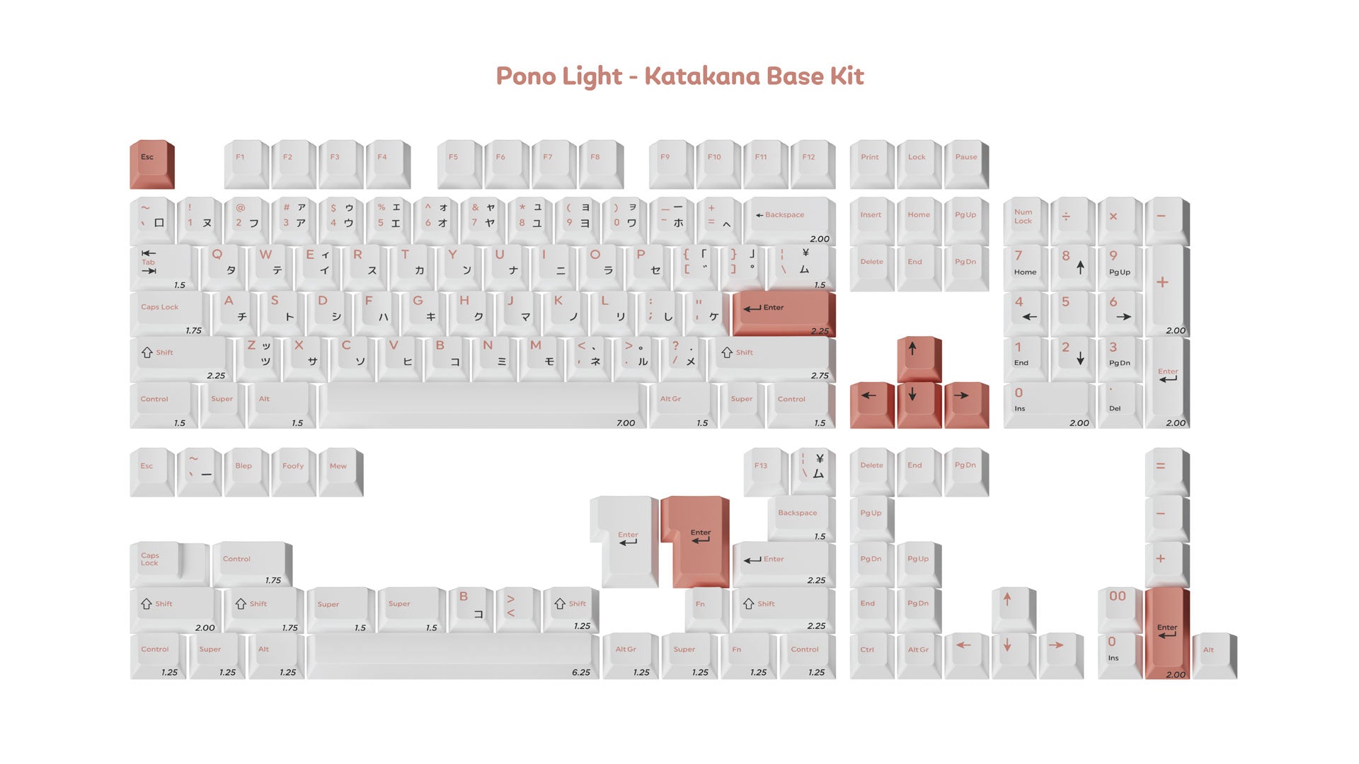 [Sold Out]Keycaps-MW Pono Light
