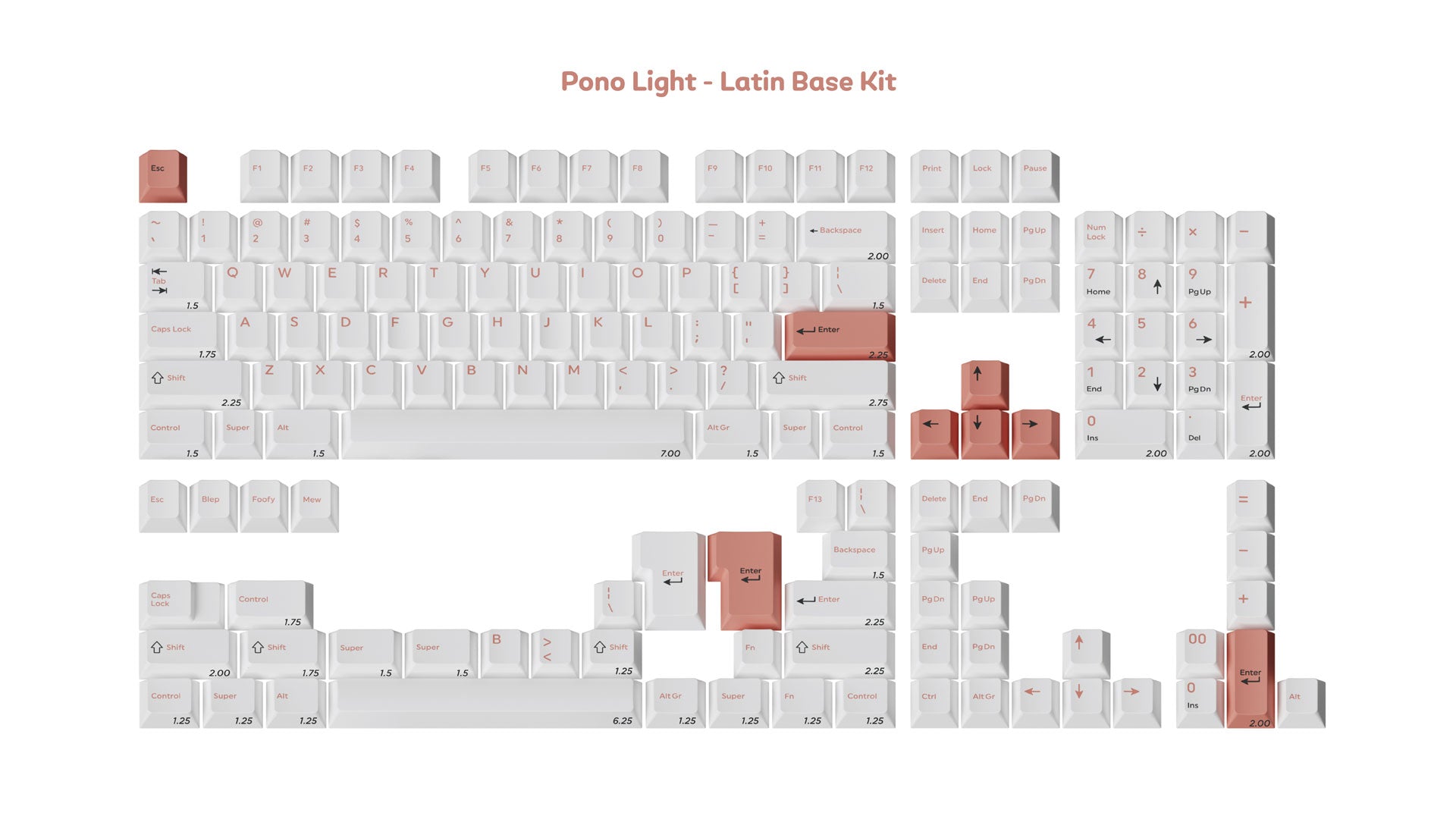 [Sold Out]Keycaps-MW Pono Light